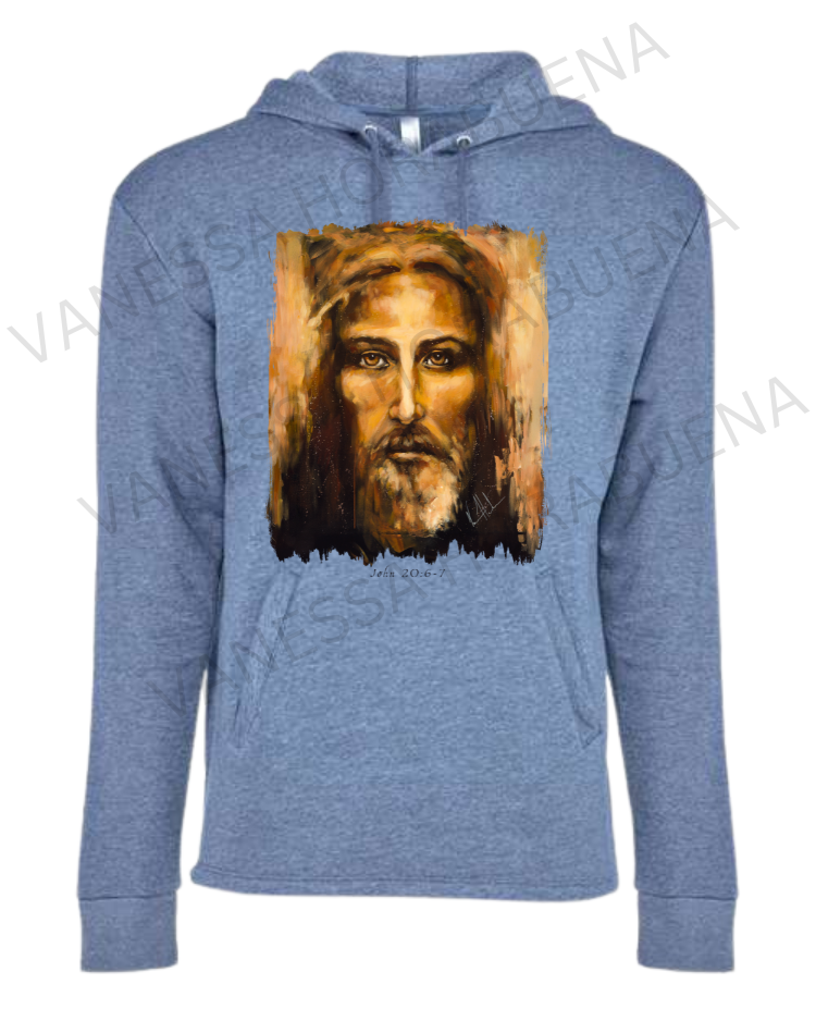 The Shroud of Turin Resurrection Light Unisex Hoodie Vanessa Horabuena