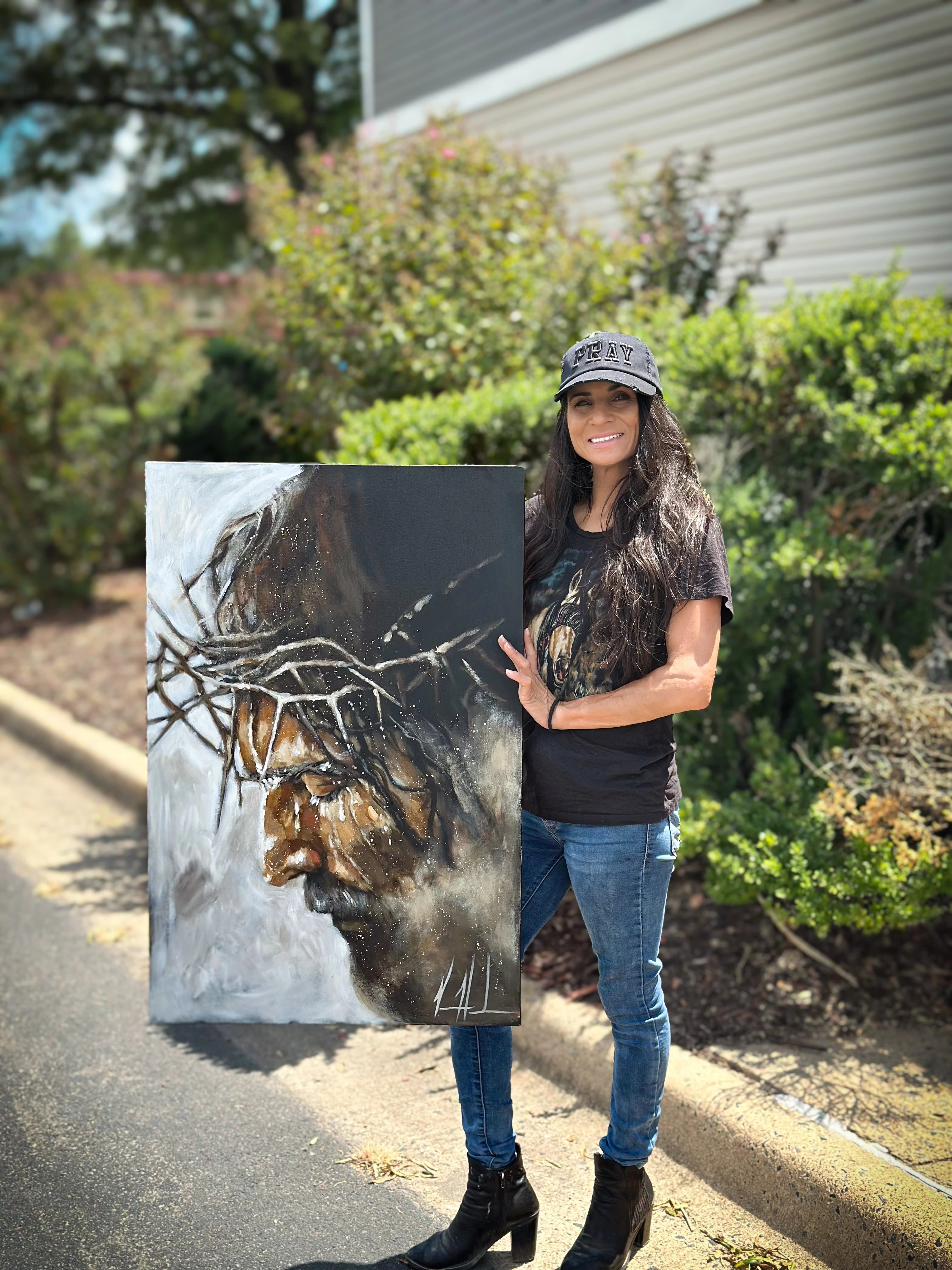 Tears of Heaven - 24”x36” Original Acrylic Painting Original Painting Vanessa Horabuena