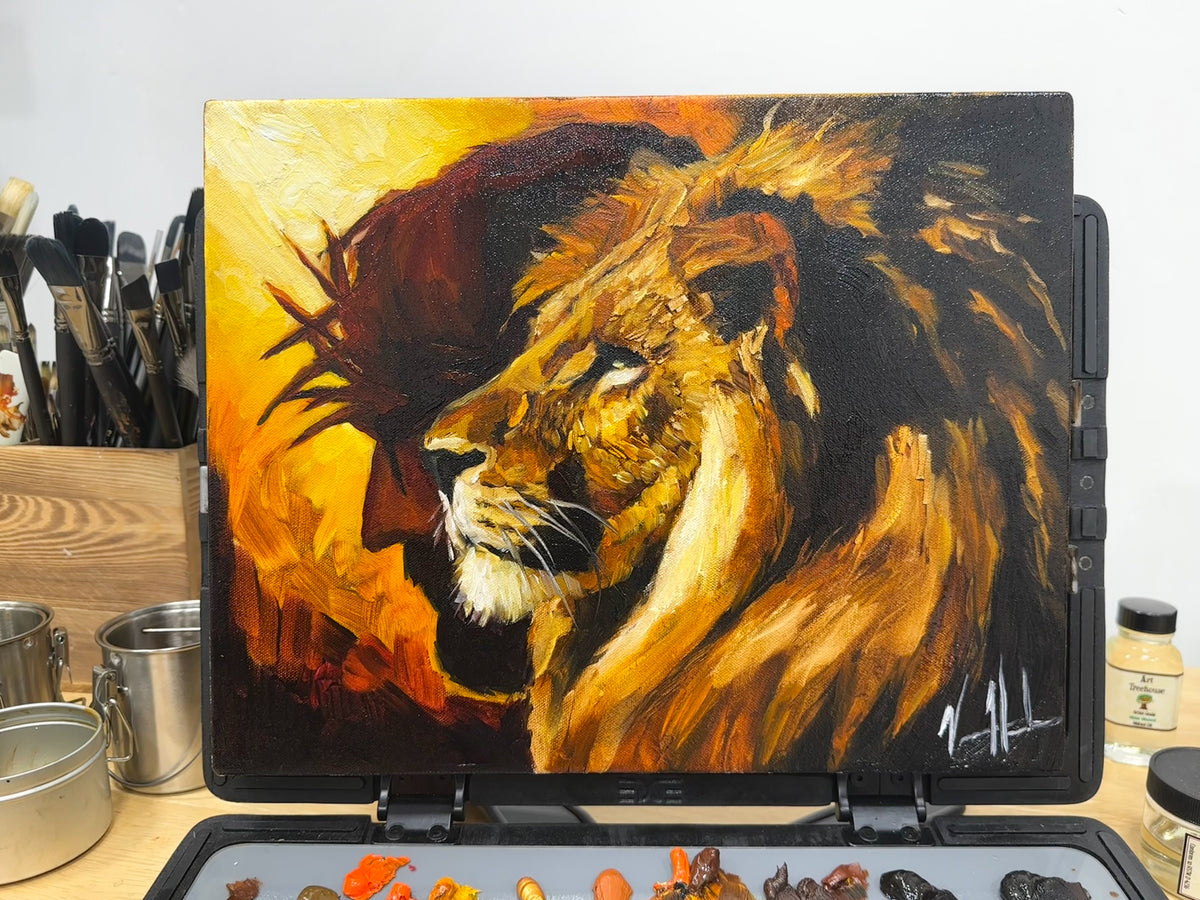 The Lion of Judah - 11”x14” Original Oil Painting