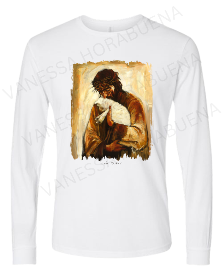 For the One Who Lost Its Way - Fall Edition - Unisex T-Shirt Vanessa Horabuena Long Sleeve White Small