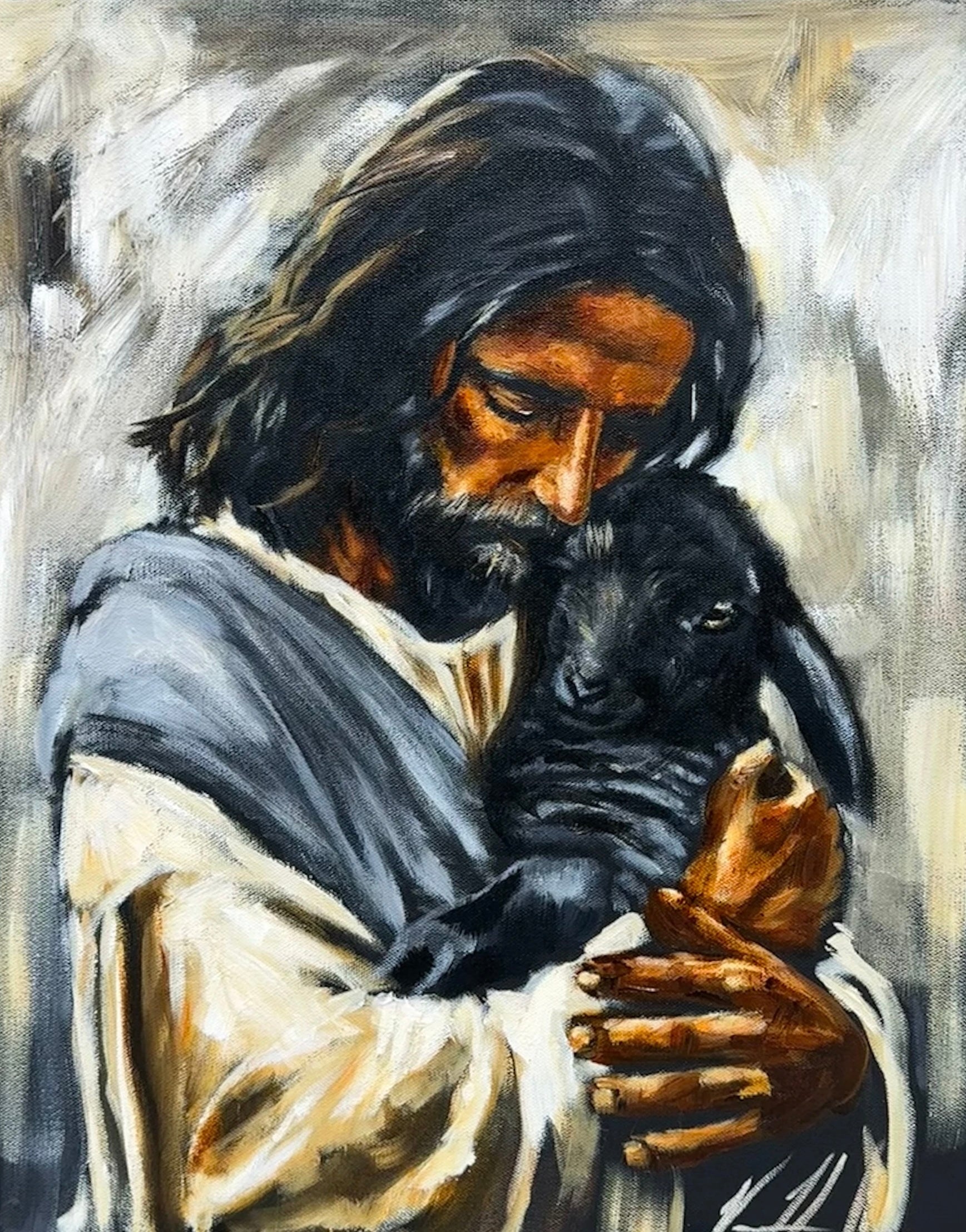 Saved By Grace - 16”x20” Original Acrylic Painting