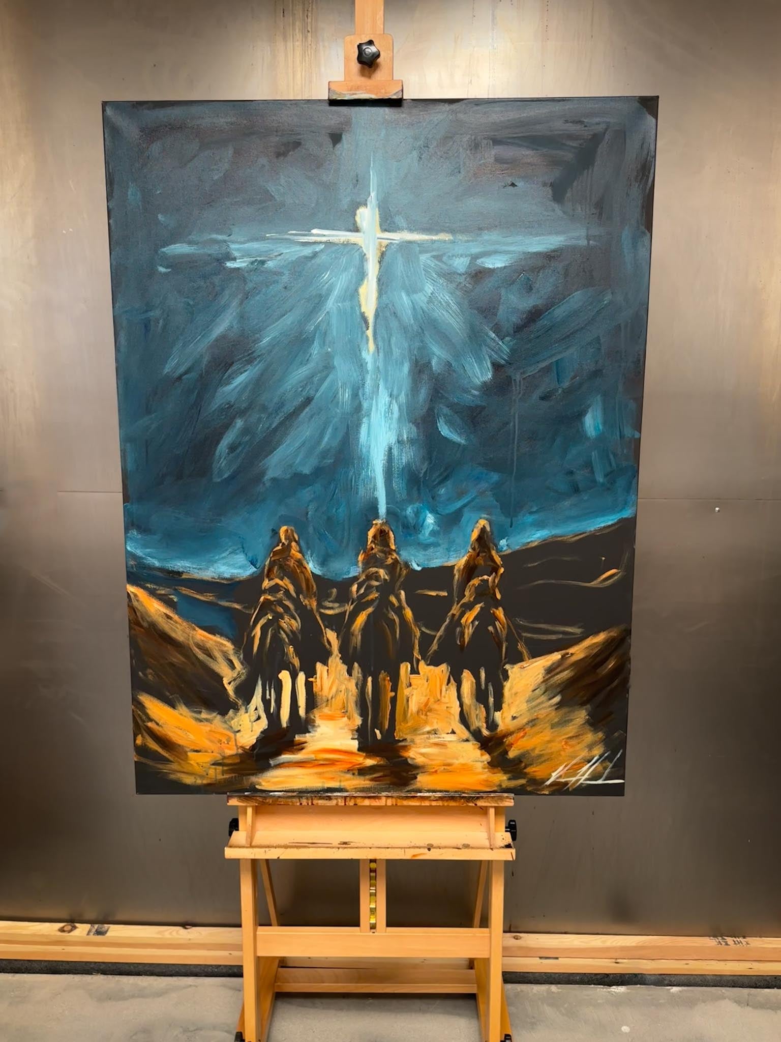 Whom Do You Seek? - 36”x48” Original Acrylic Painting