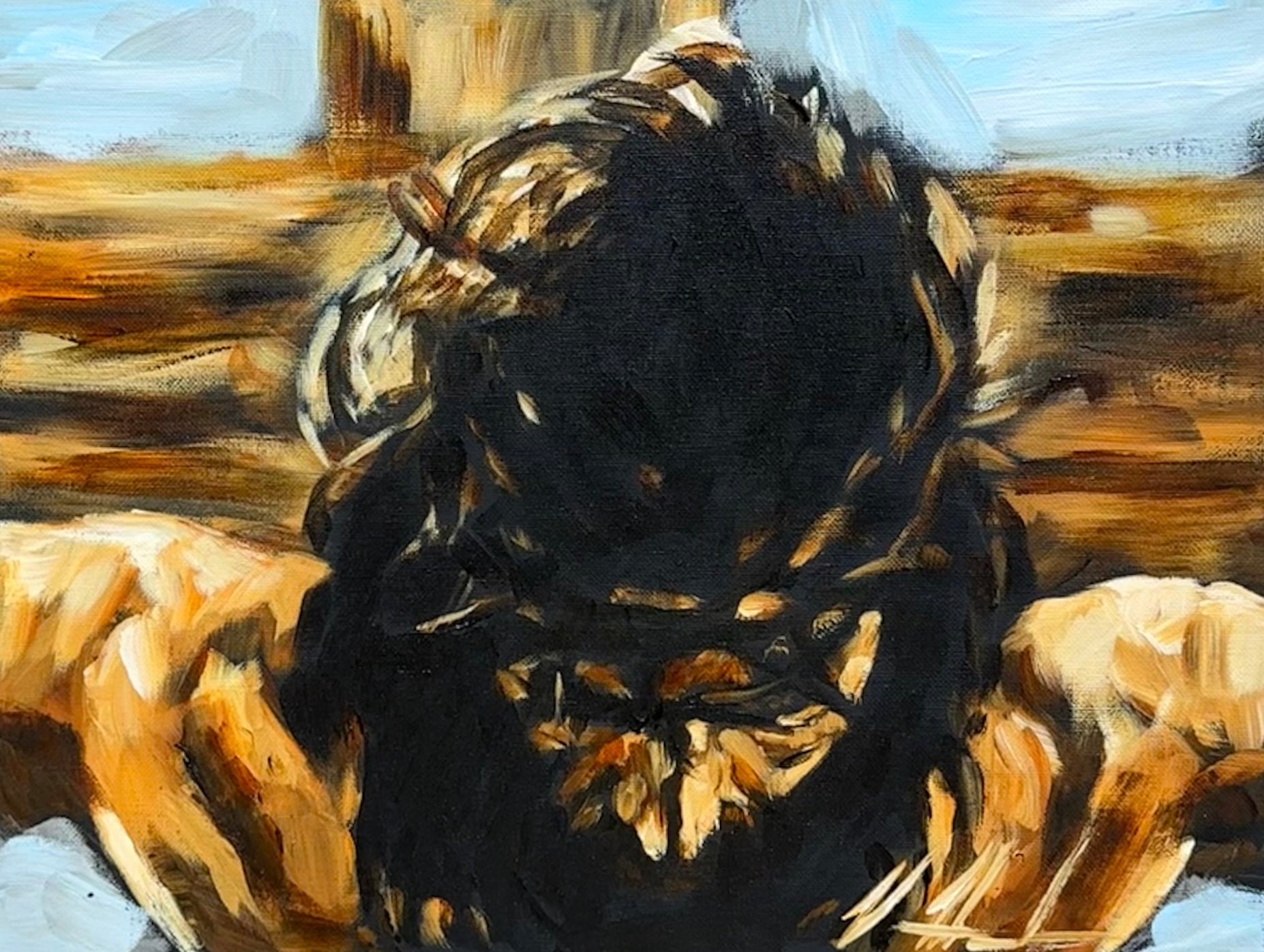 The Finished Work of the Cross - 12”x16” Original Acrylic Painting