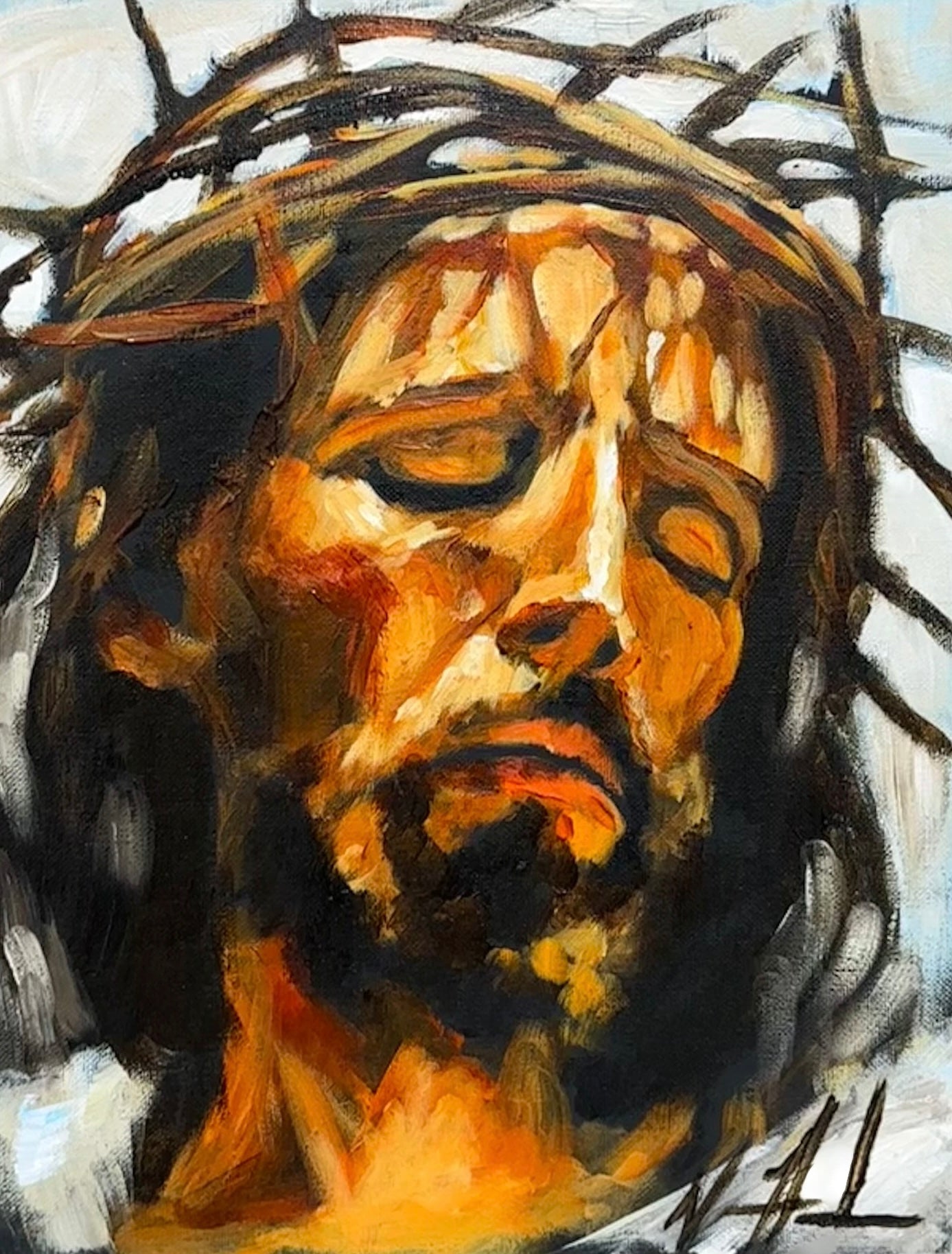 Christ is King - 11”x14” Original Acrylic Painting