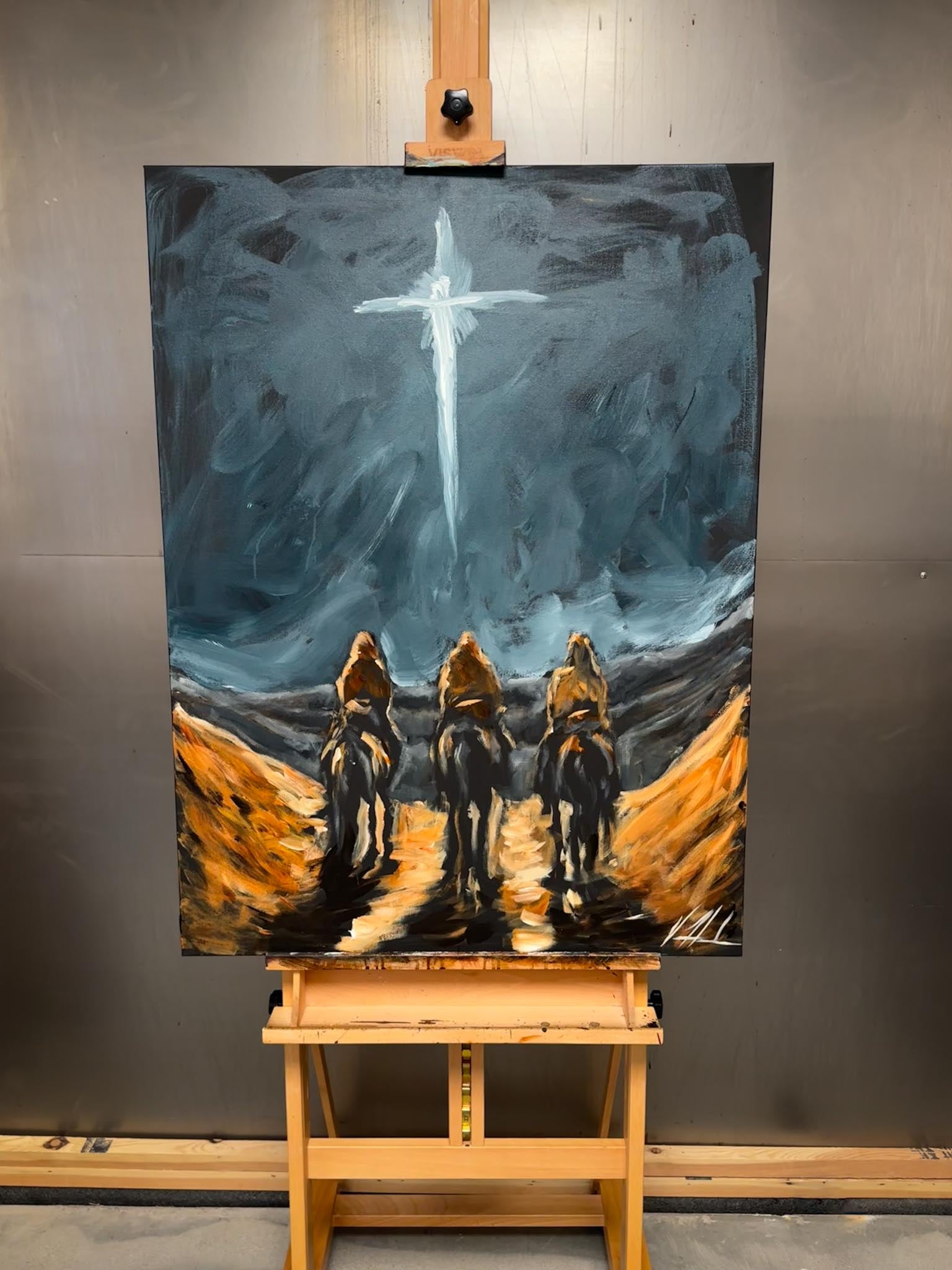 Whom Do You Seek? - 30”x40” Original Acrylic Painting