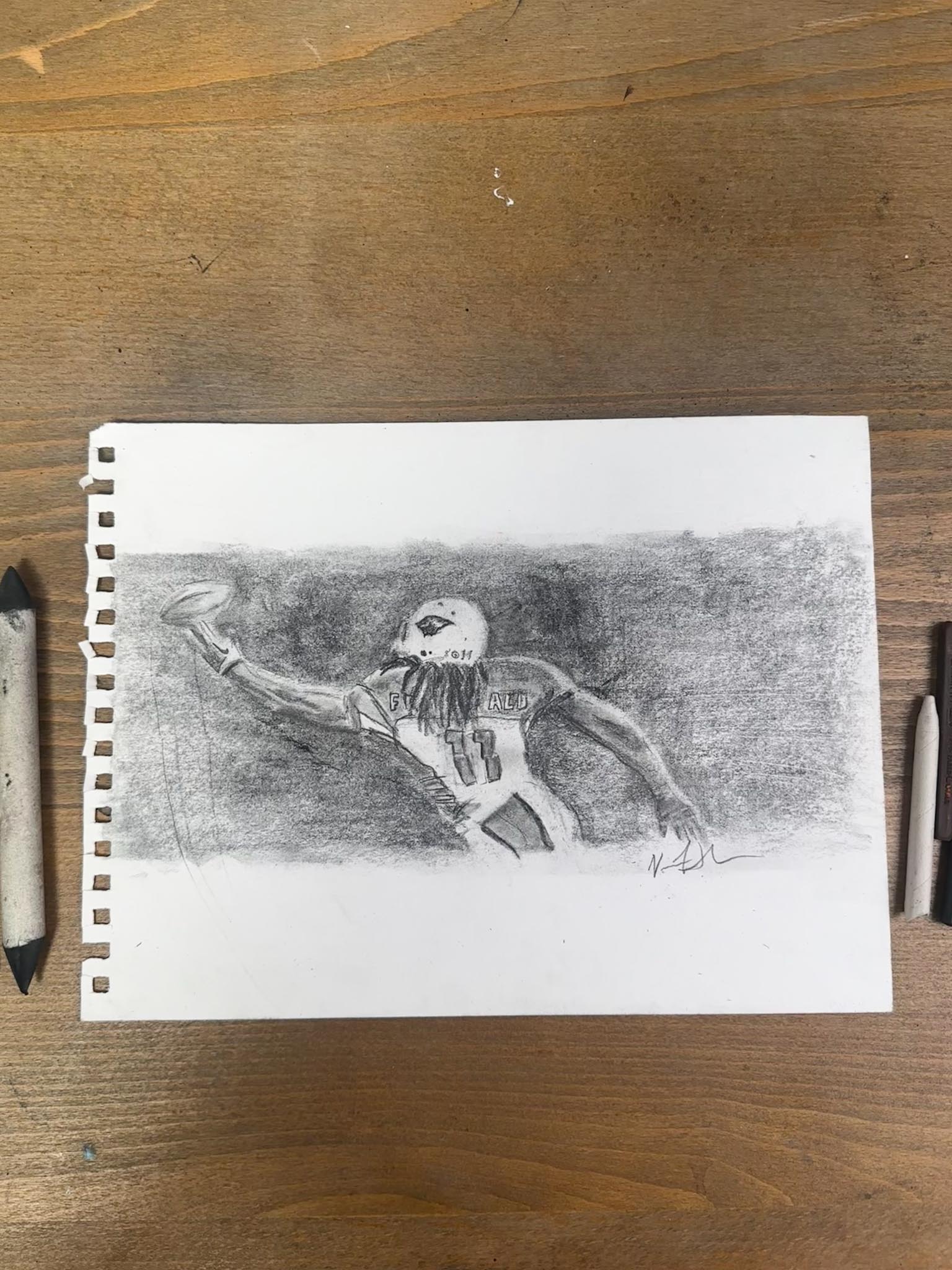 Fitzgerald - 9”x12” Original Graphite Drawing