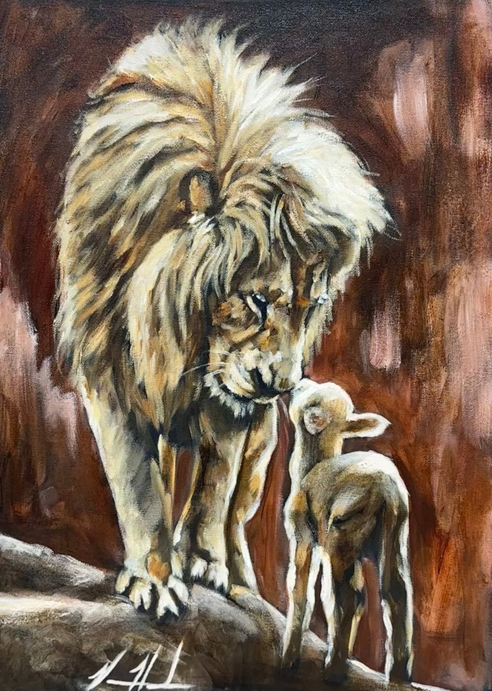 The Heart of God - 18”x24” Original Acrylic Painting Original Painting Vanessa Horabuena