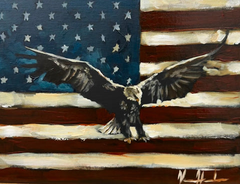 Liberty - 9”x12” Original Acrylic Painting
