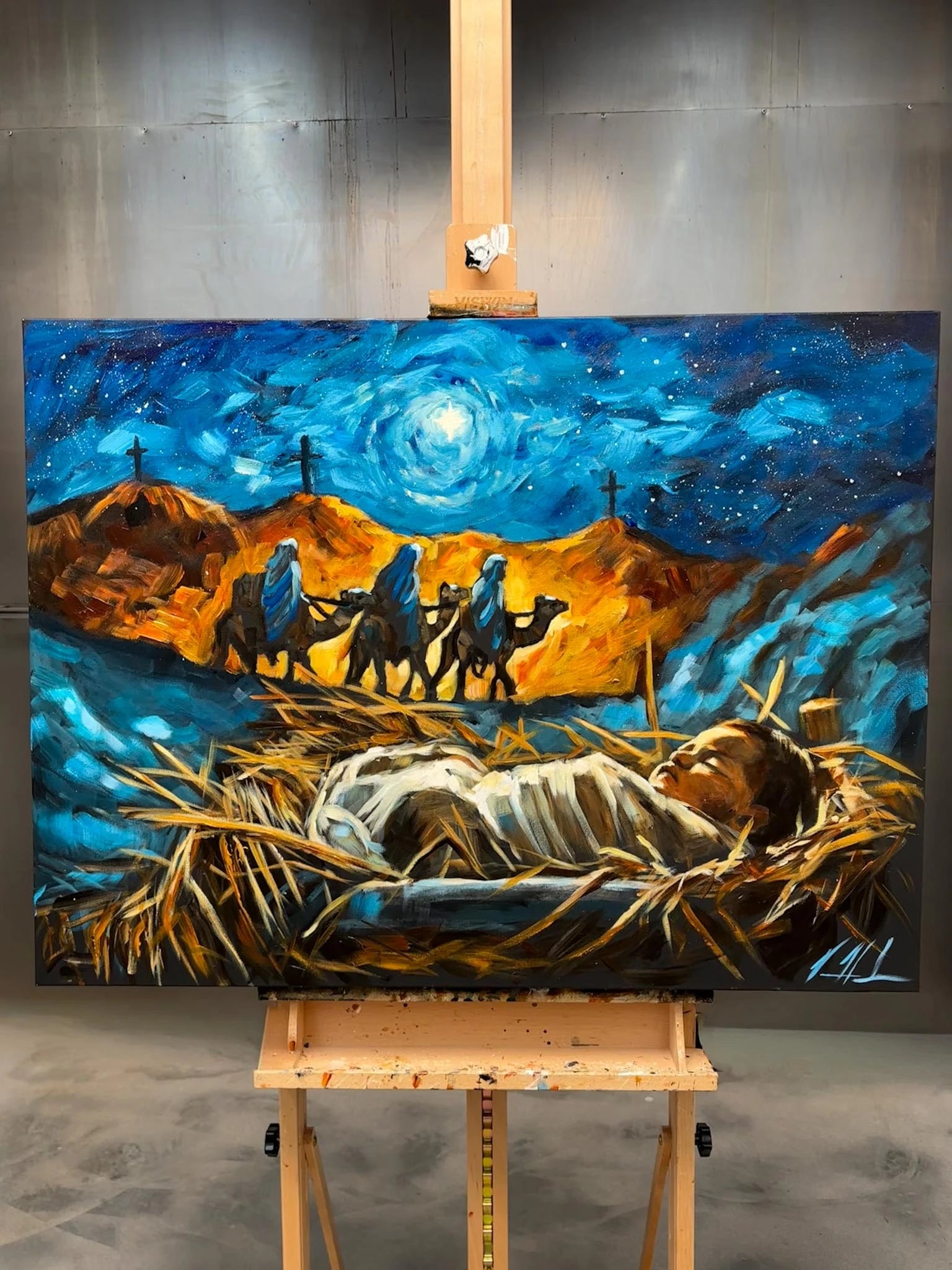 Behold Your King - 30”x40” Original Acrylic Painting