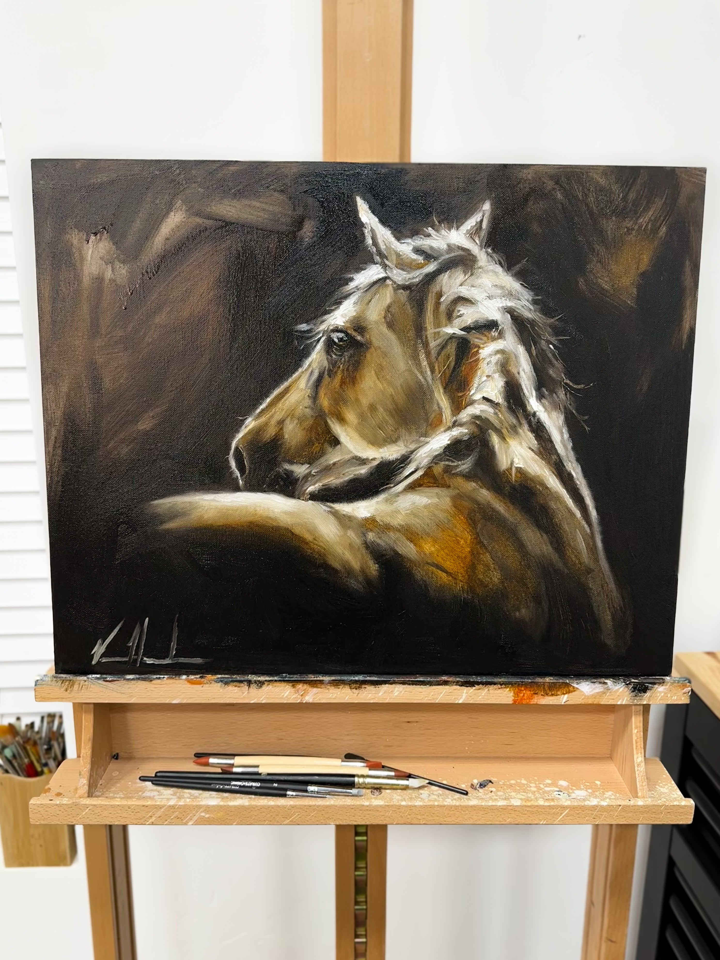 Deep Reflection - 16”x20” Original Oil Painting Original Painting Vanessa Horabuena
