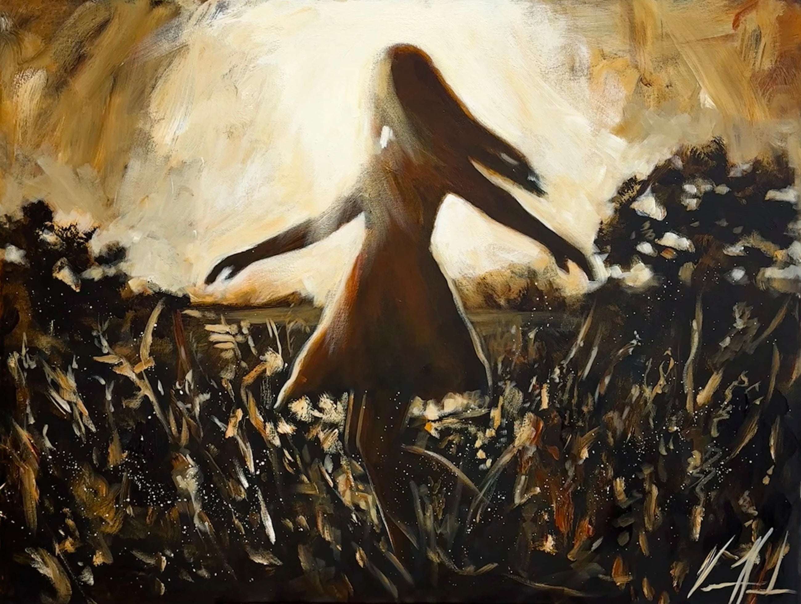 Dare to Dance Again - 30”x40” Original Acrylic Painting - LIVE WORSHIP PAINTING Original Painting Vanessa Horabuena