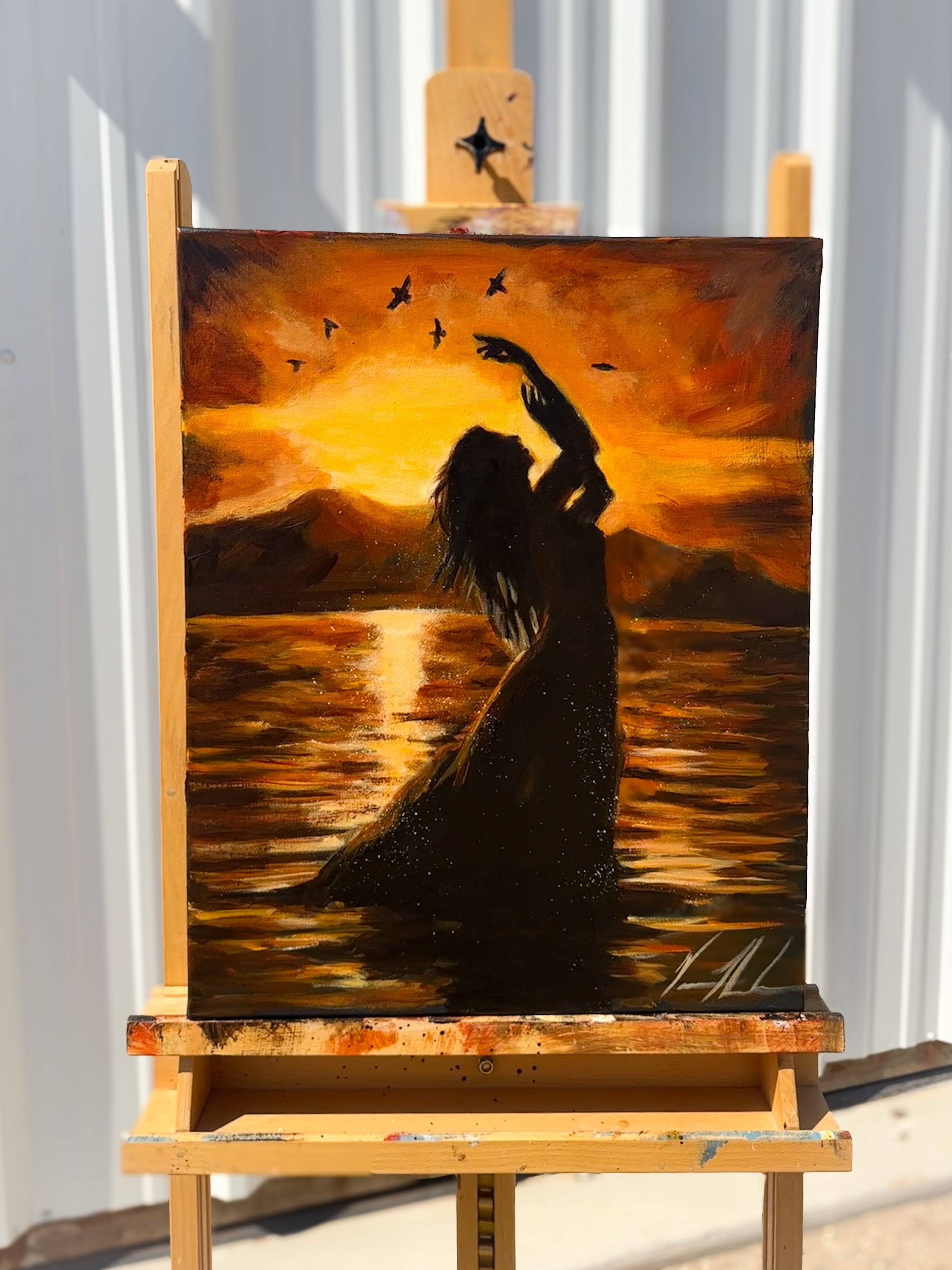 Upon the Waters - 16”x20” Original Acrylic Painting