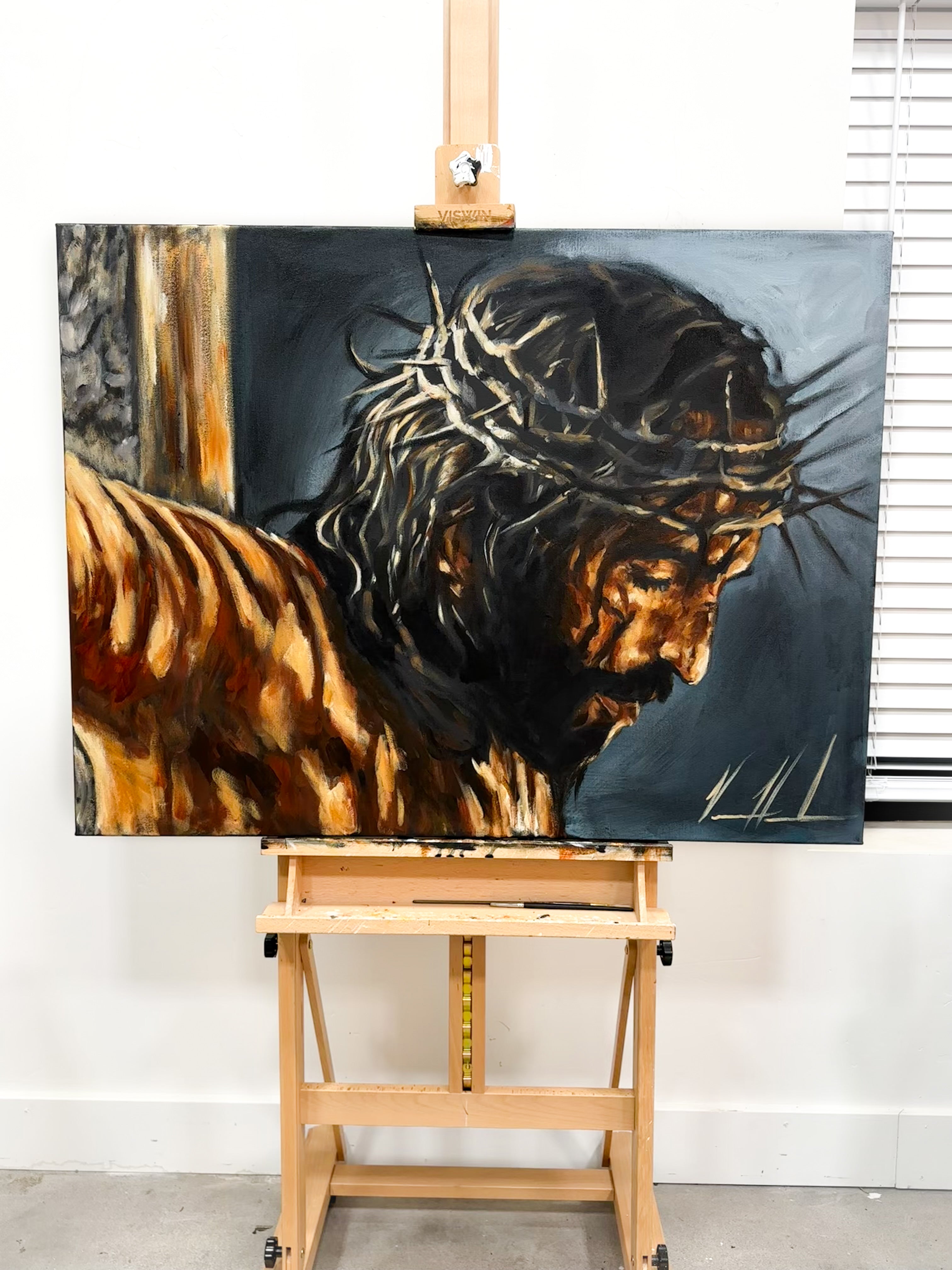 By His Wounds, We Are Healed - 30”x40” Original Acrylic Painting Original Painting Vanessa Horabuena