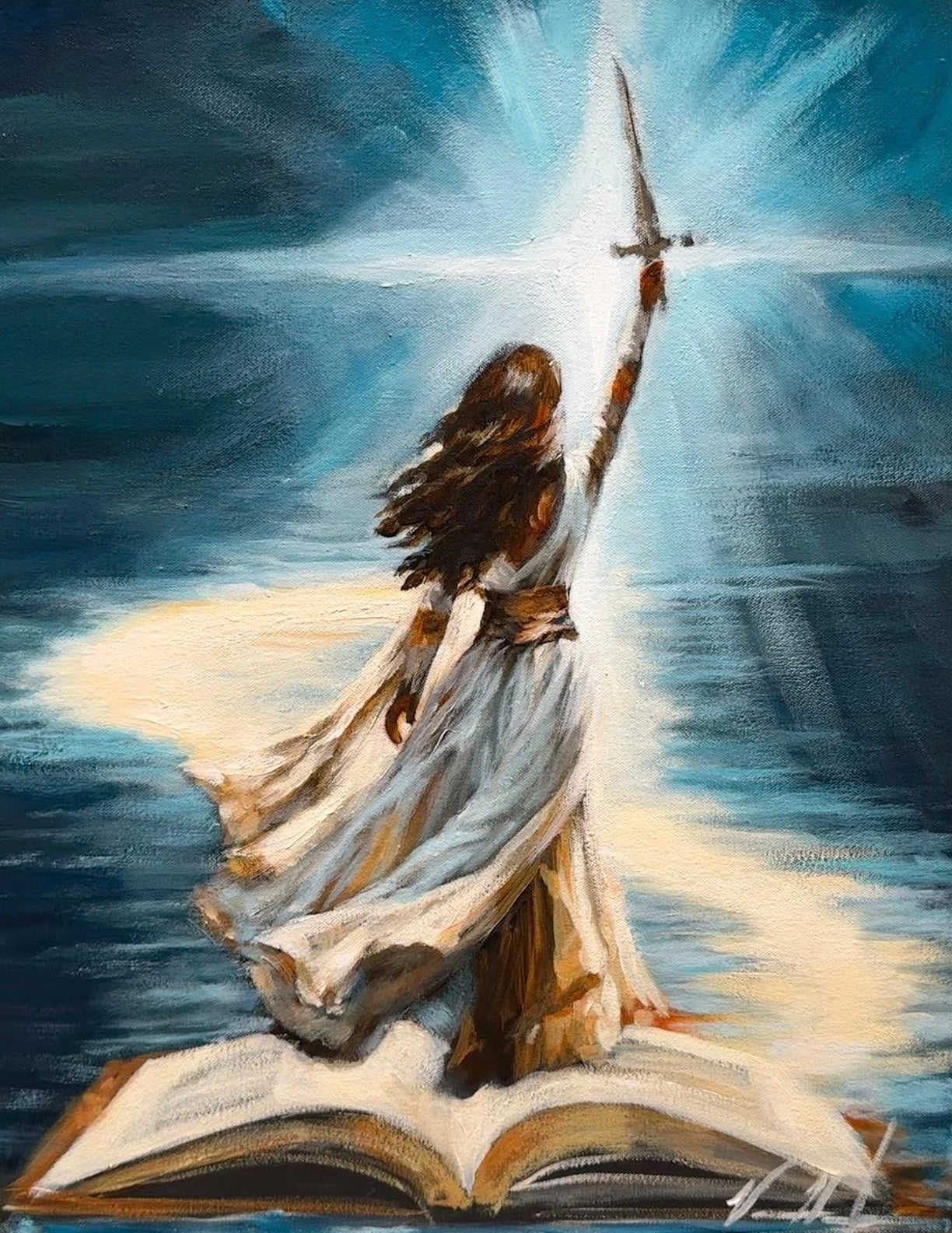 Author of My Story - 16”x20” Original Acrylic Painting Original Painting Vanessa Horabuena