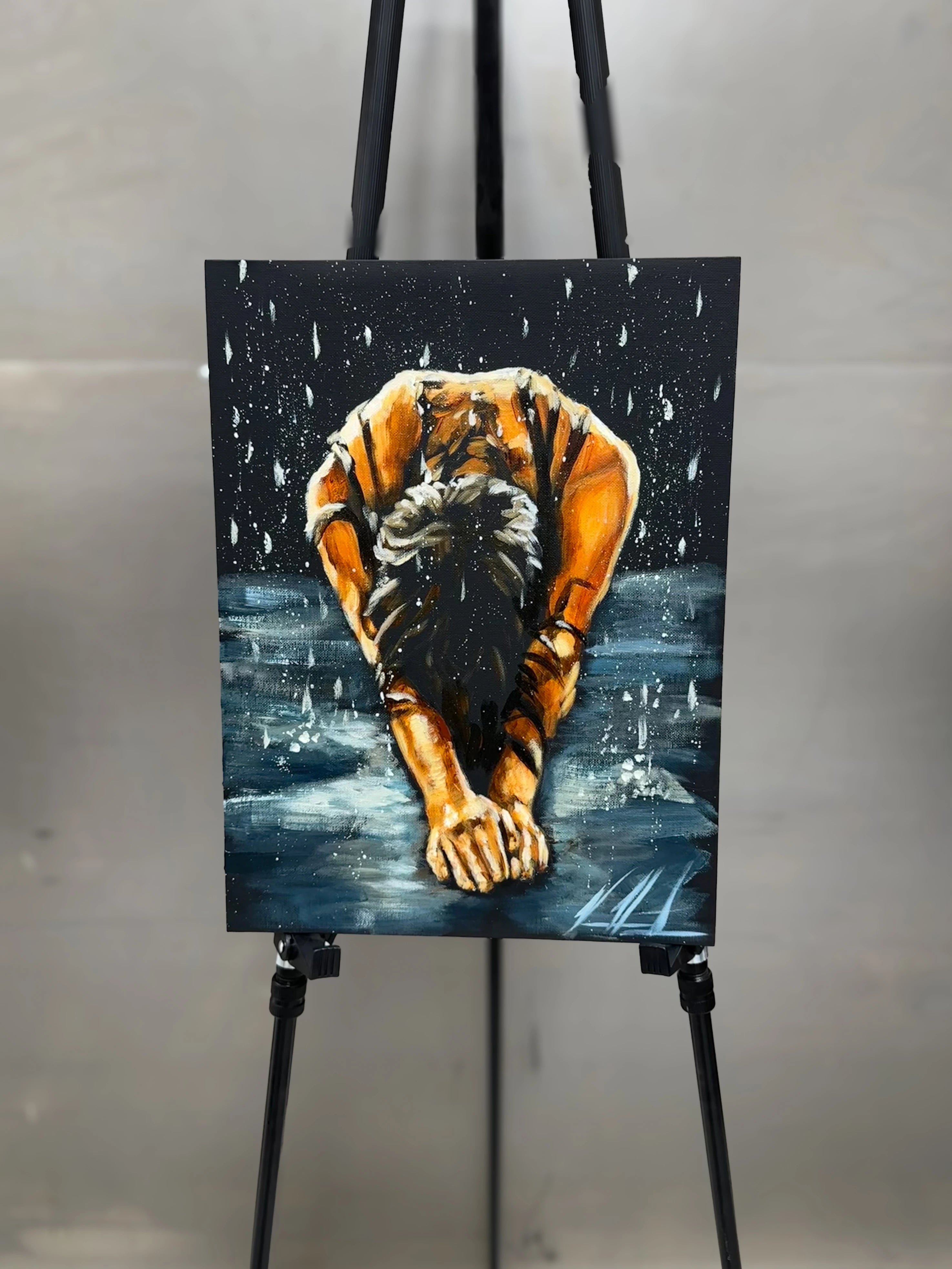 The Art of Surrender - 12”x16” Original Acrylic Painting