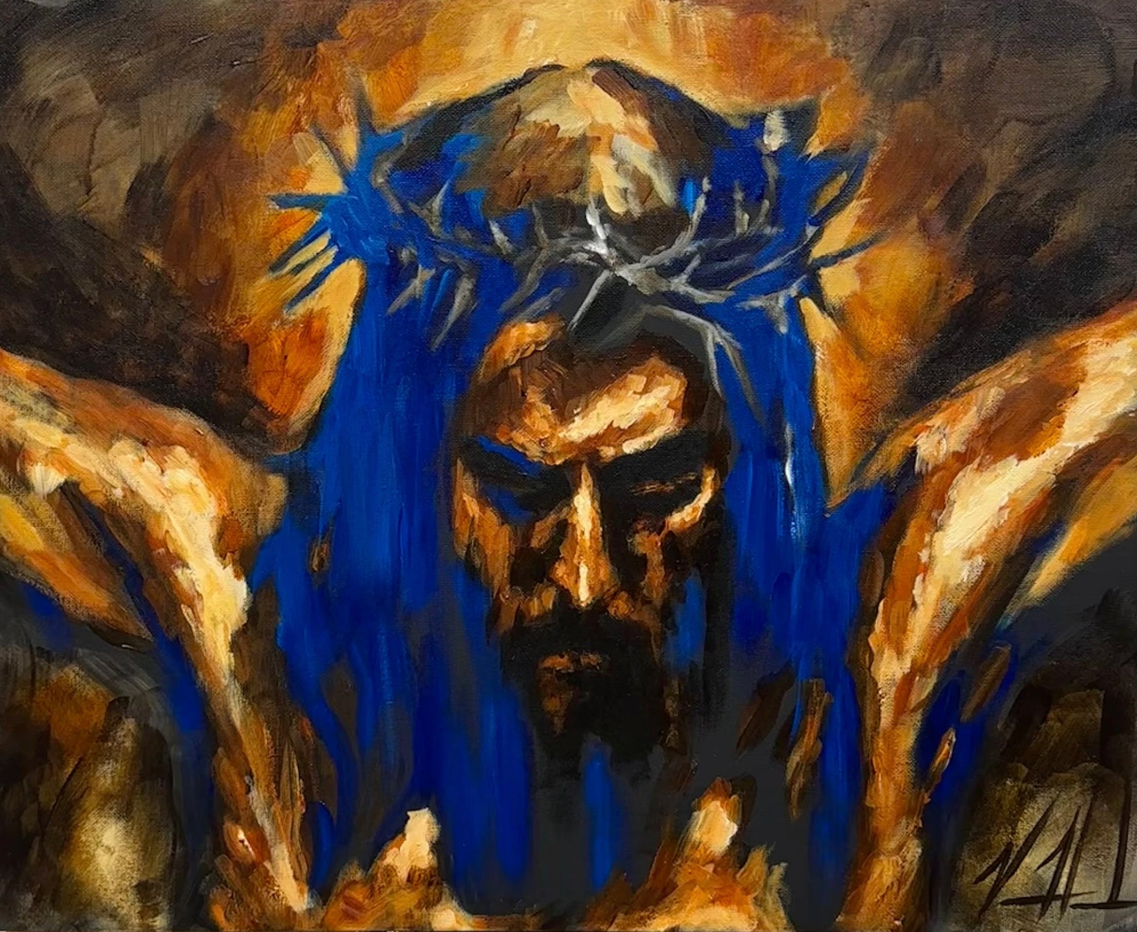 Yahweh is Salvation - 16”x20” Original Acrylic Painting Original Painting Vanessa Horabuena