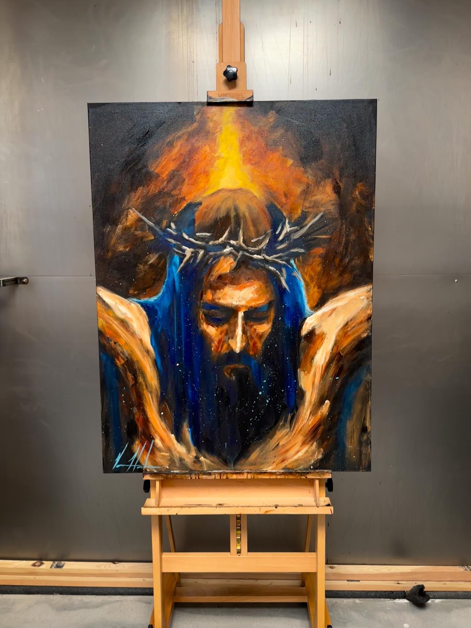 Yahweh is Salvation - 30”x40” Original Acrylic Painting