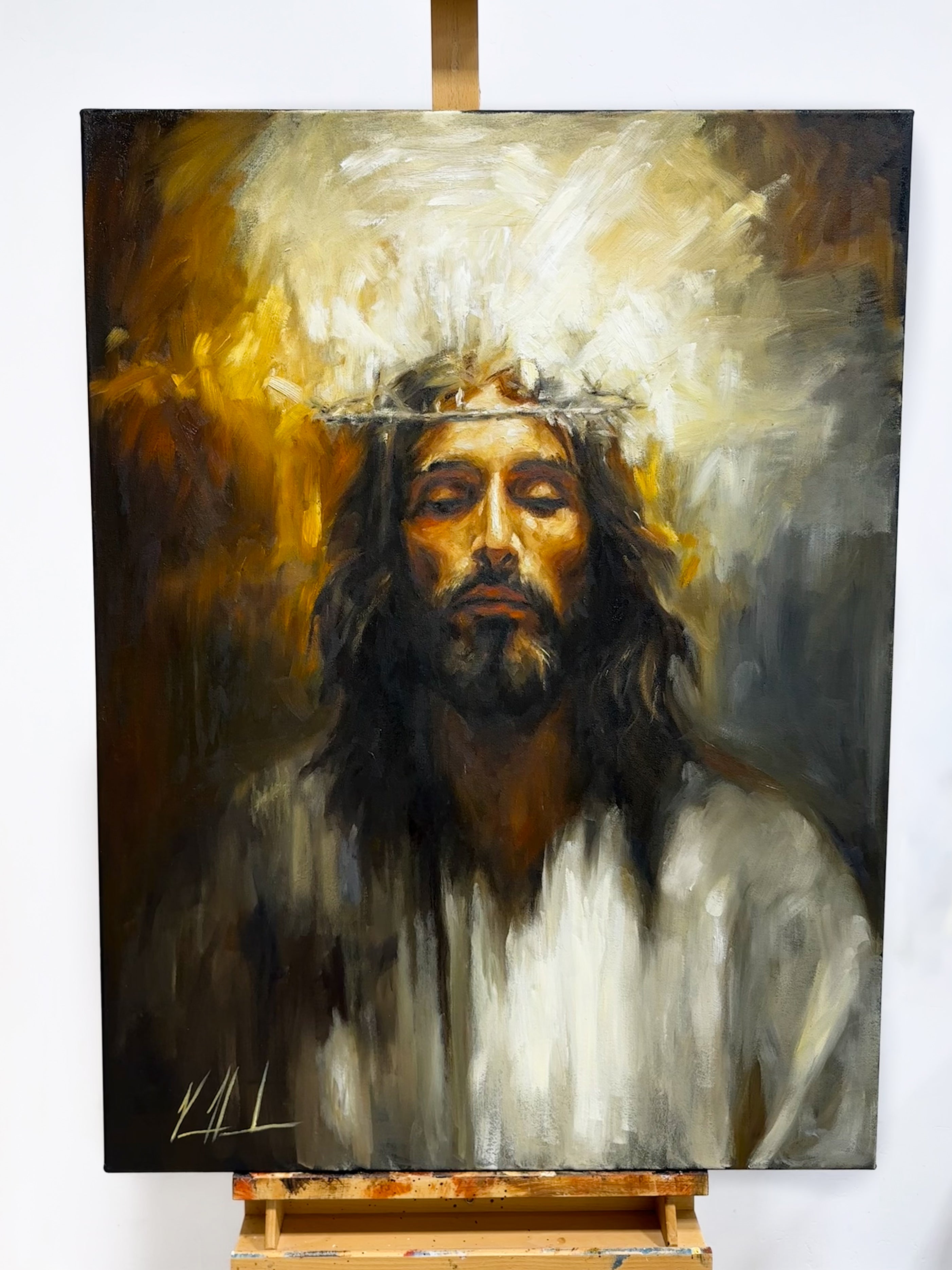 Holy One - 30”x40” Original Oil Painting Original Painting Vanessa Horabuena