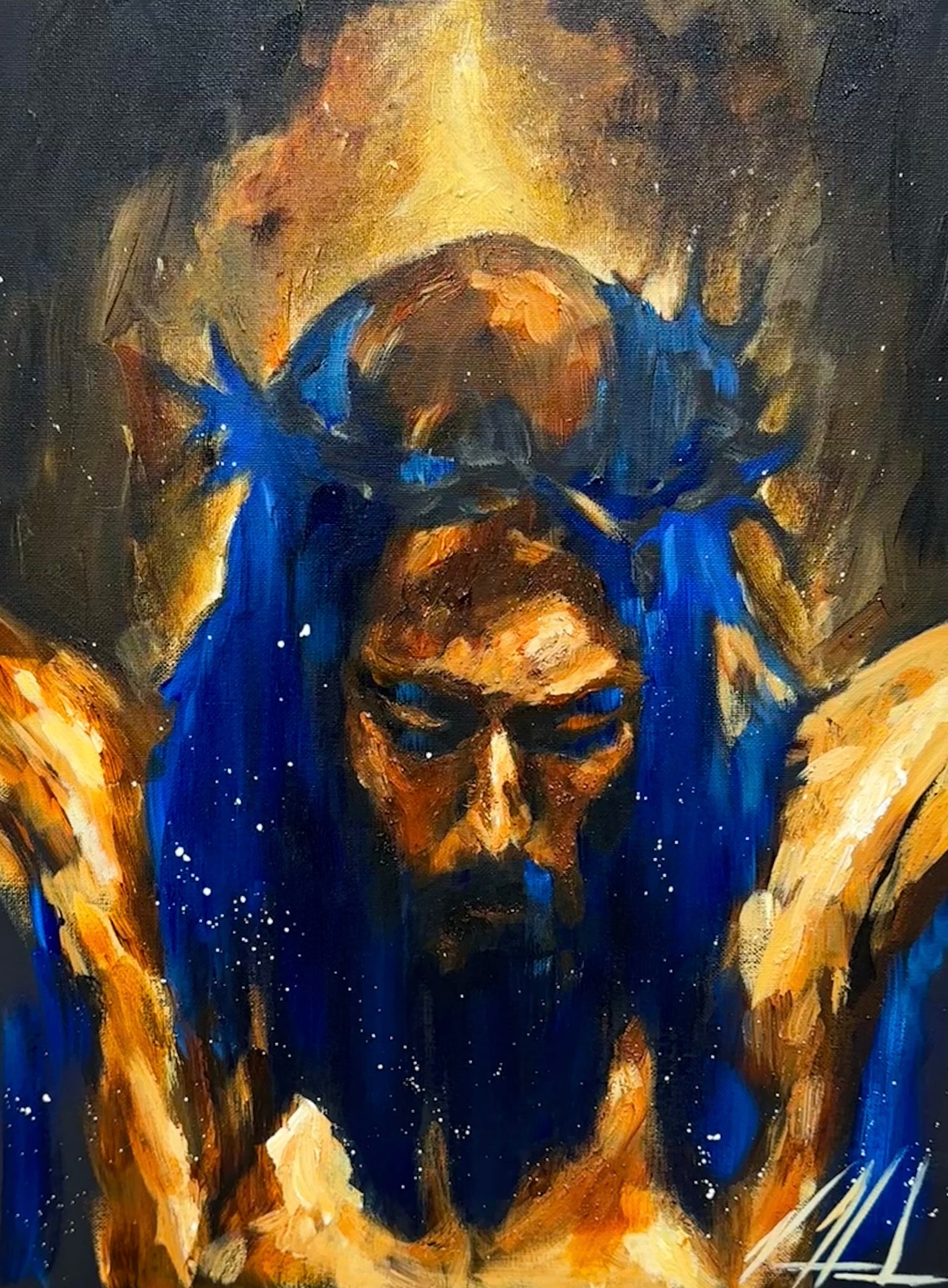 Yahweh is Salvation - 16”x20” Original Acrylic Painting Original Painting Vanessa Horabuena