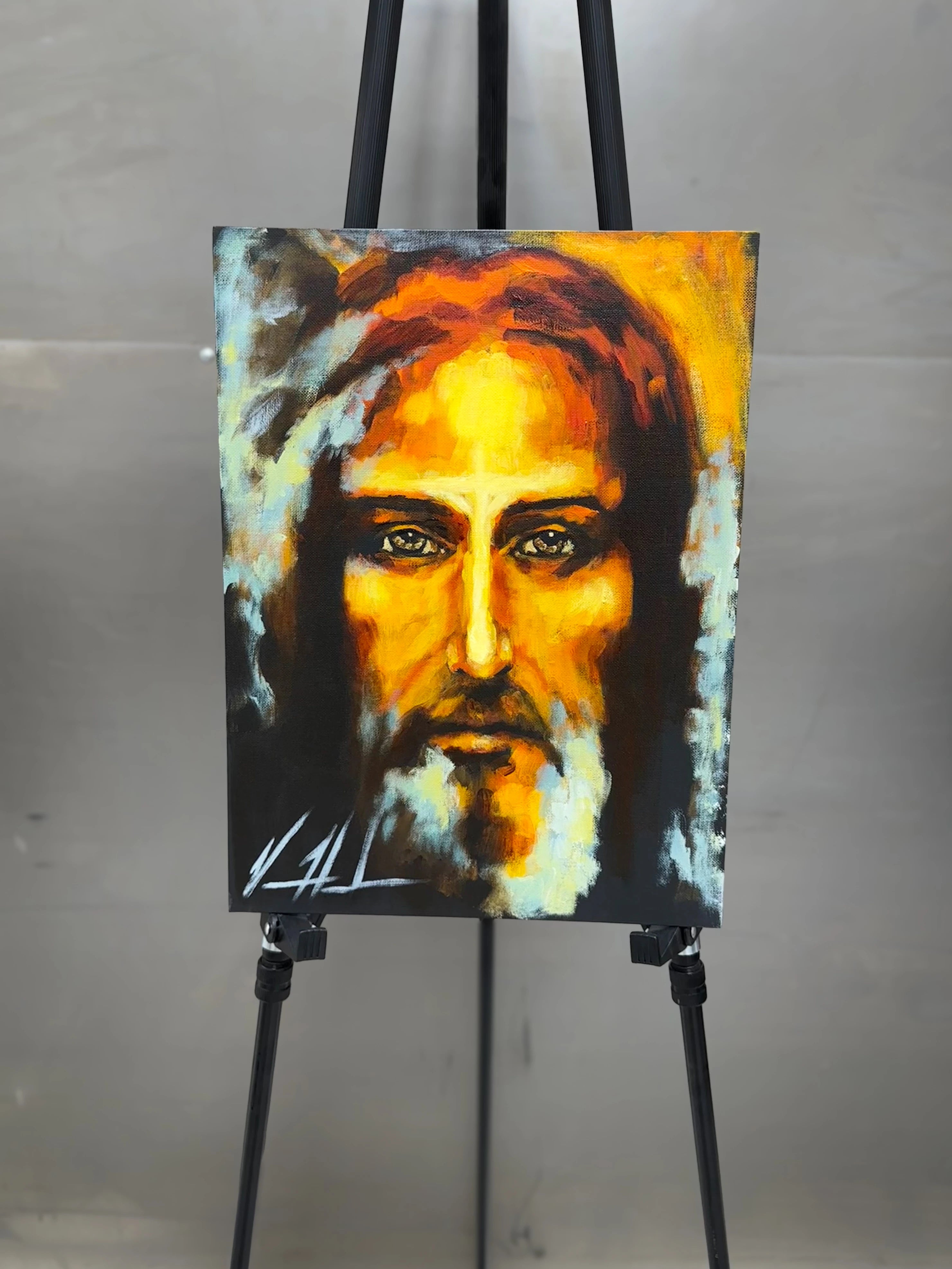 The Shroud of Turin - 12”x16” Original Acrylic Painting