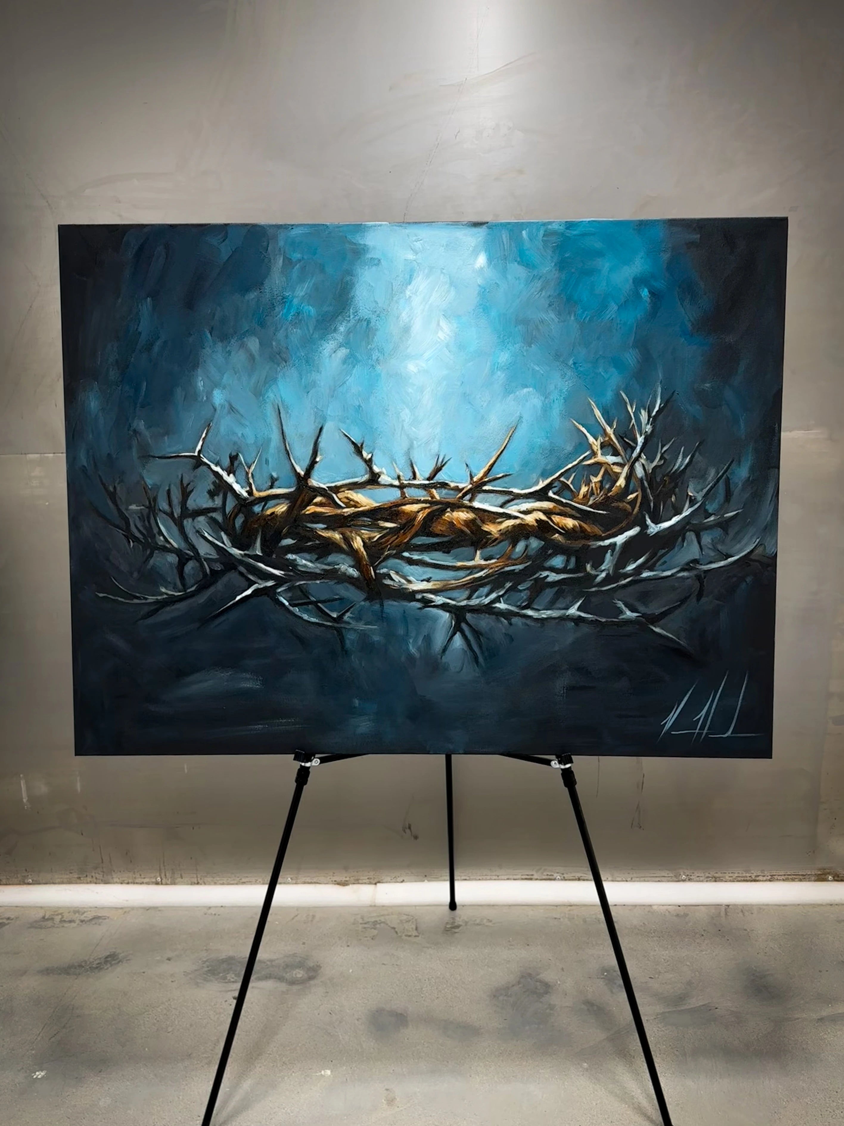 Crown of Thorns - 36”x48” Original Acrylic Painting Original Painting Vanessa Horabuena