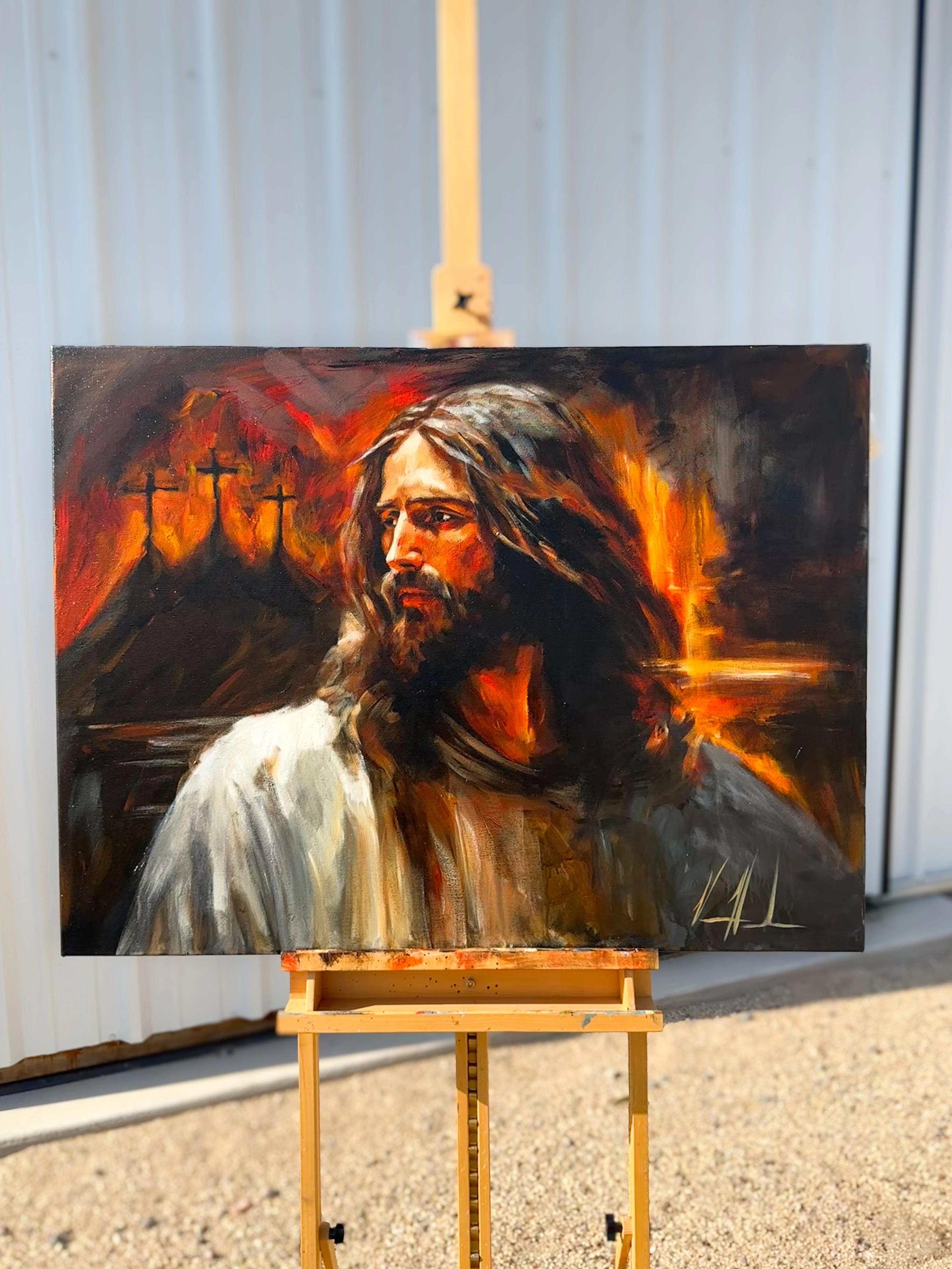 Our Beloved King - 30”x40” Original Acrylic Painting