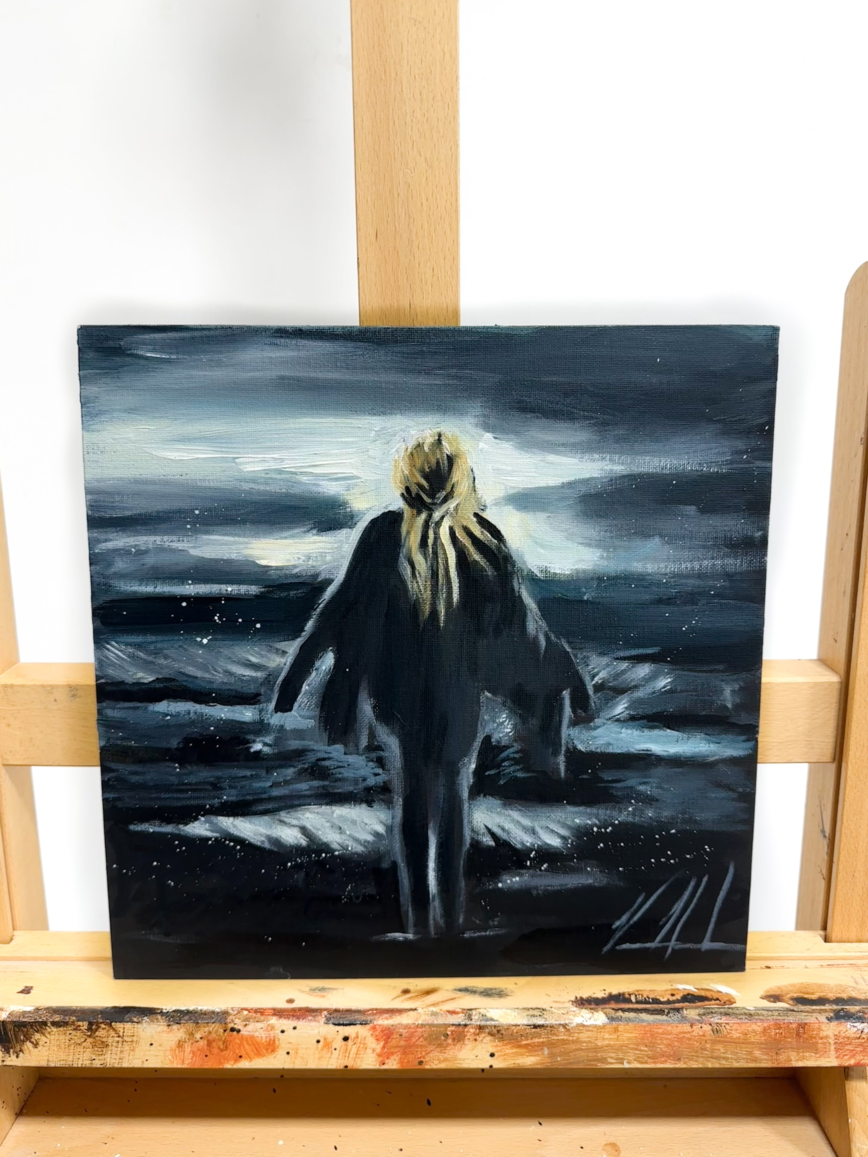 Shine Your Light on Me - 12”x12” Original Acrylic Painting Original Painting Vanessa Horabuena