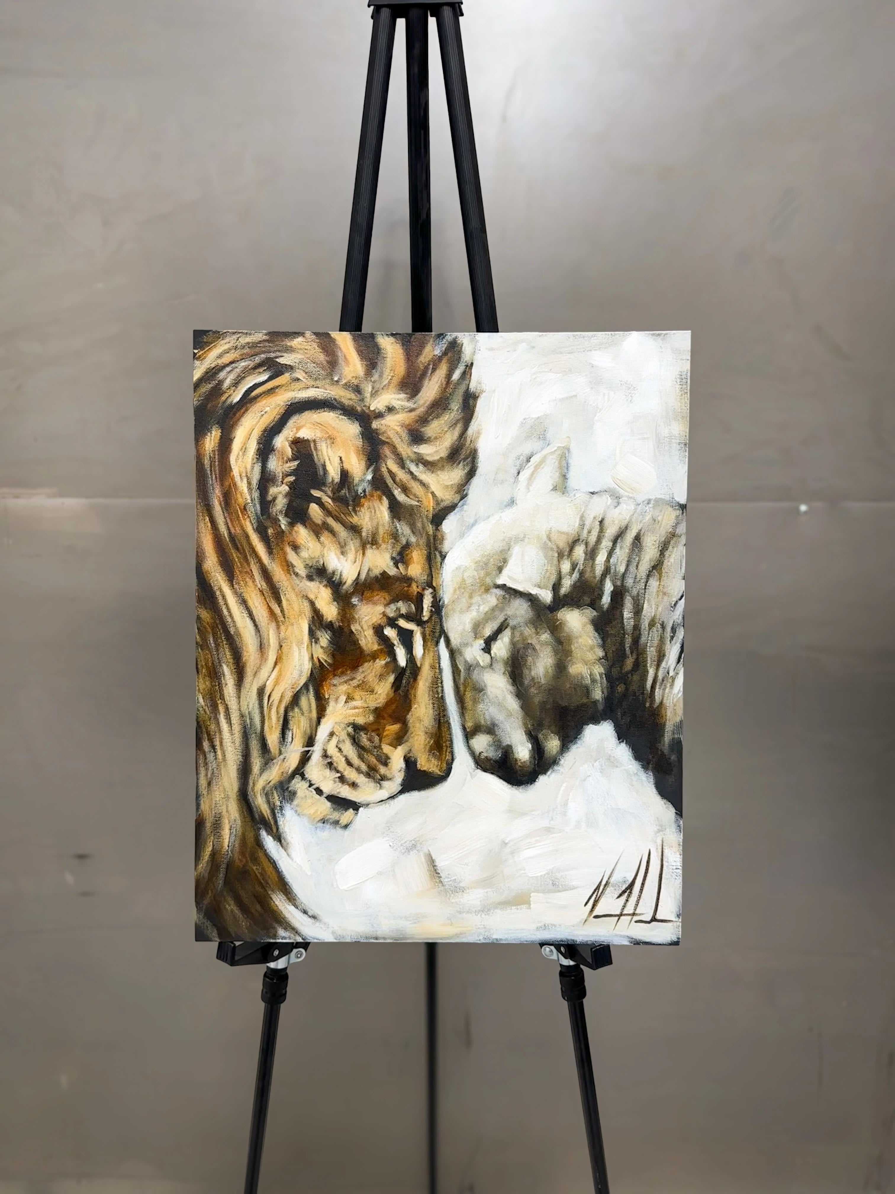 Compassion of a King - 16”x20” Original Acrylic Painting
