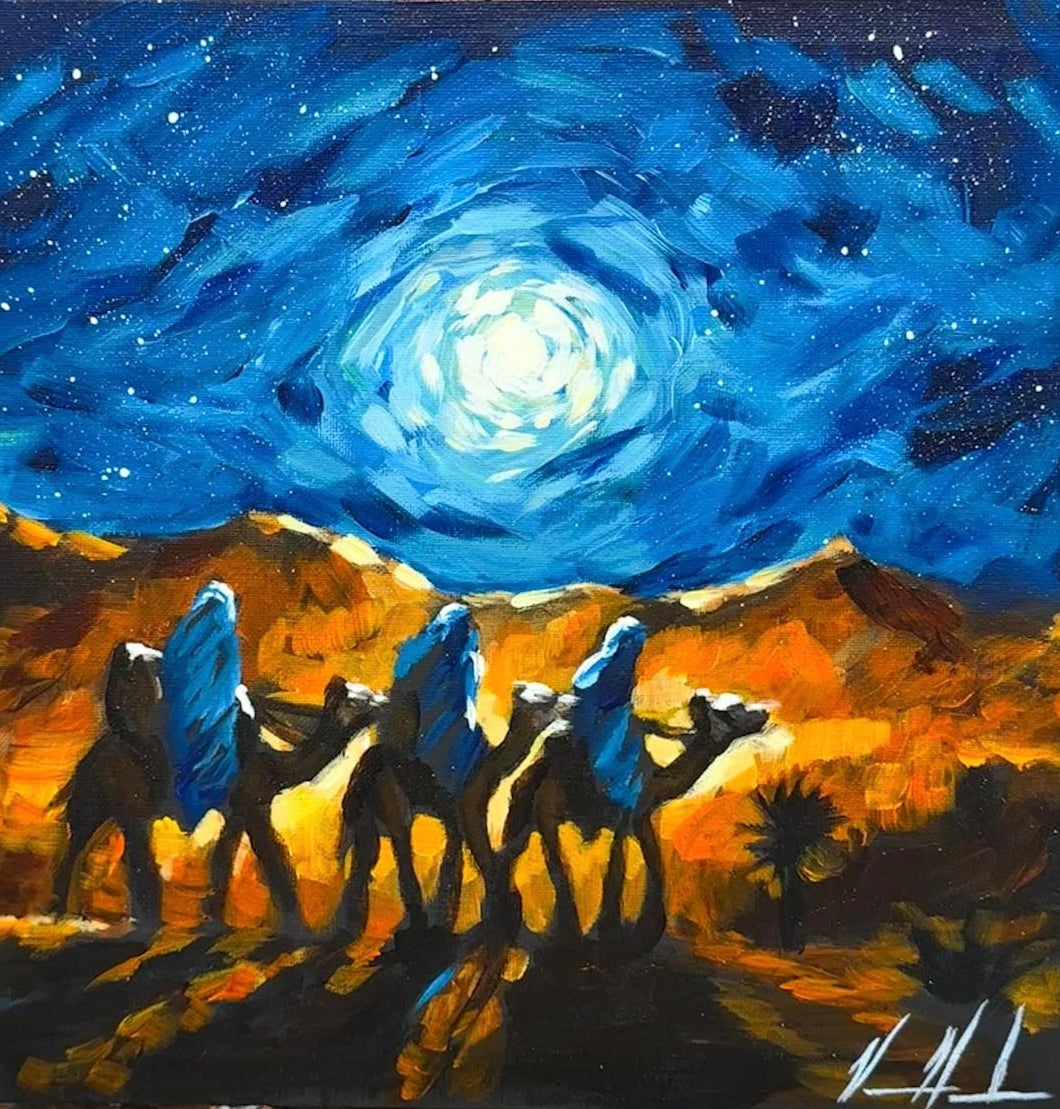 Seek First the King - 12”x12” Original Acrylic Painting