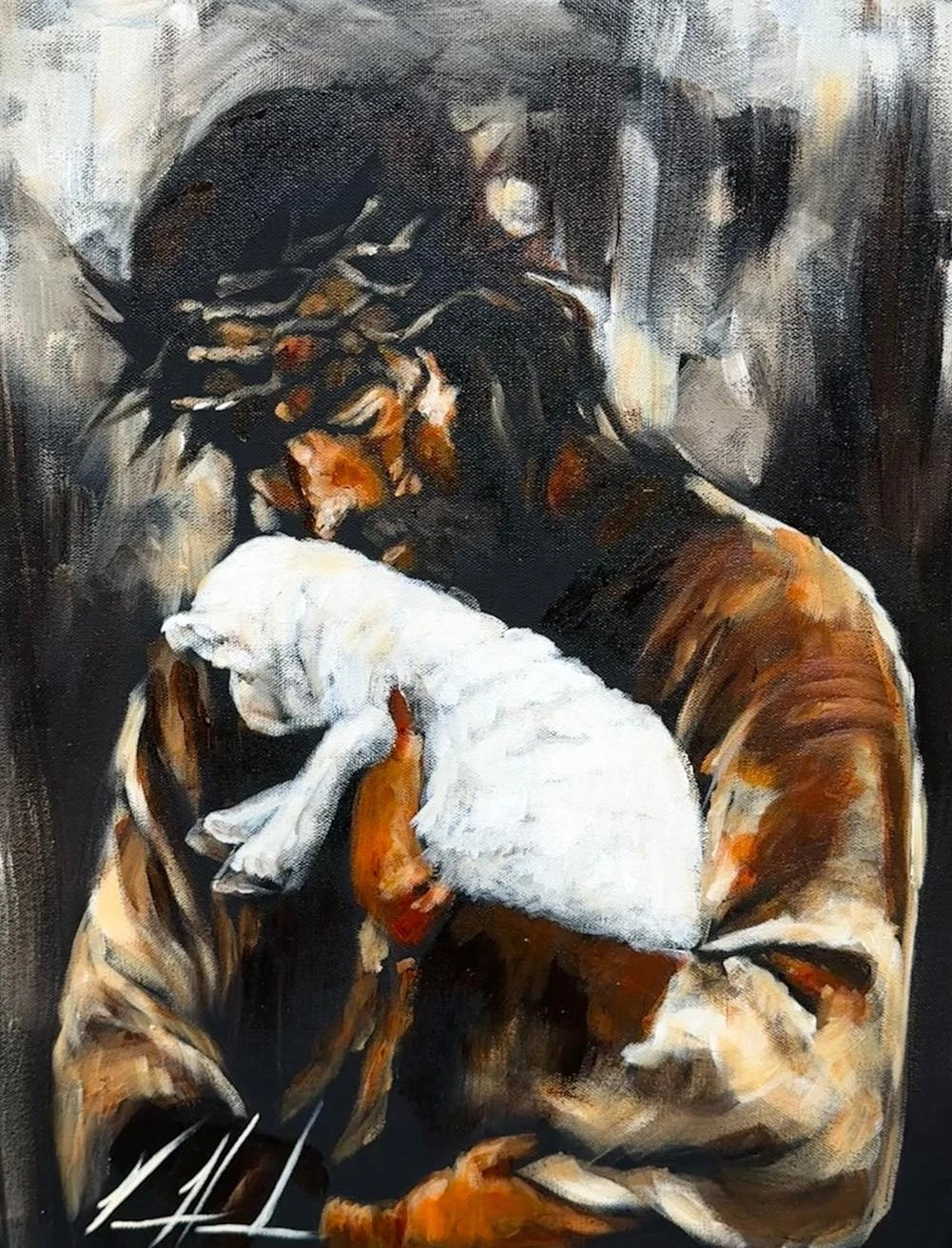 For the One Who Lost Its Way - 16”x20” Original Acrylic Painting