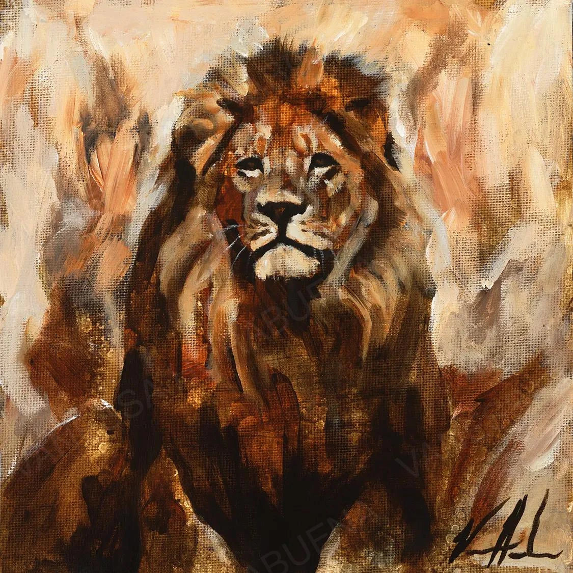 Abounding Grace Lion Art Print Vanessa Horabuena