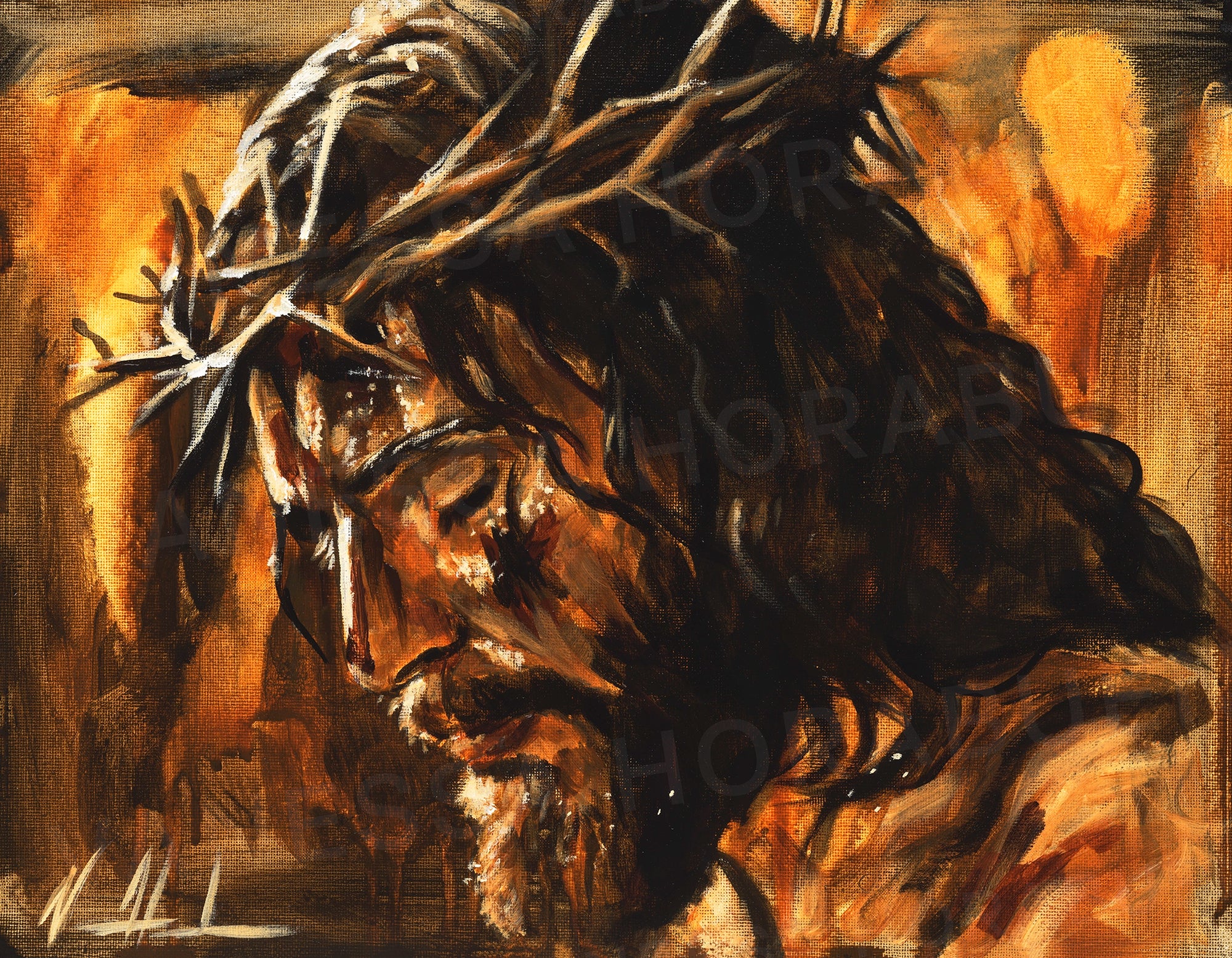 Amazing Grace Jesus Art Print Vanessa Horabuena