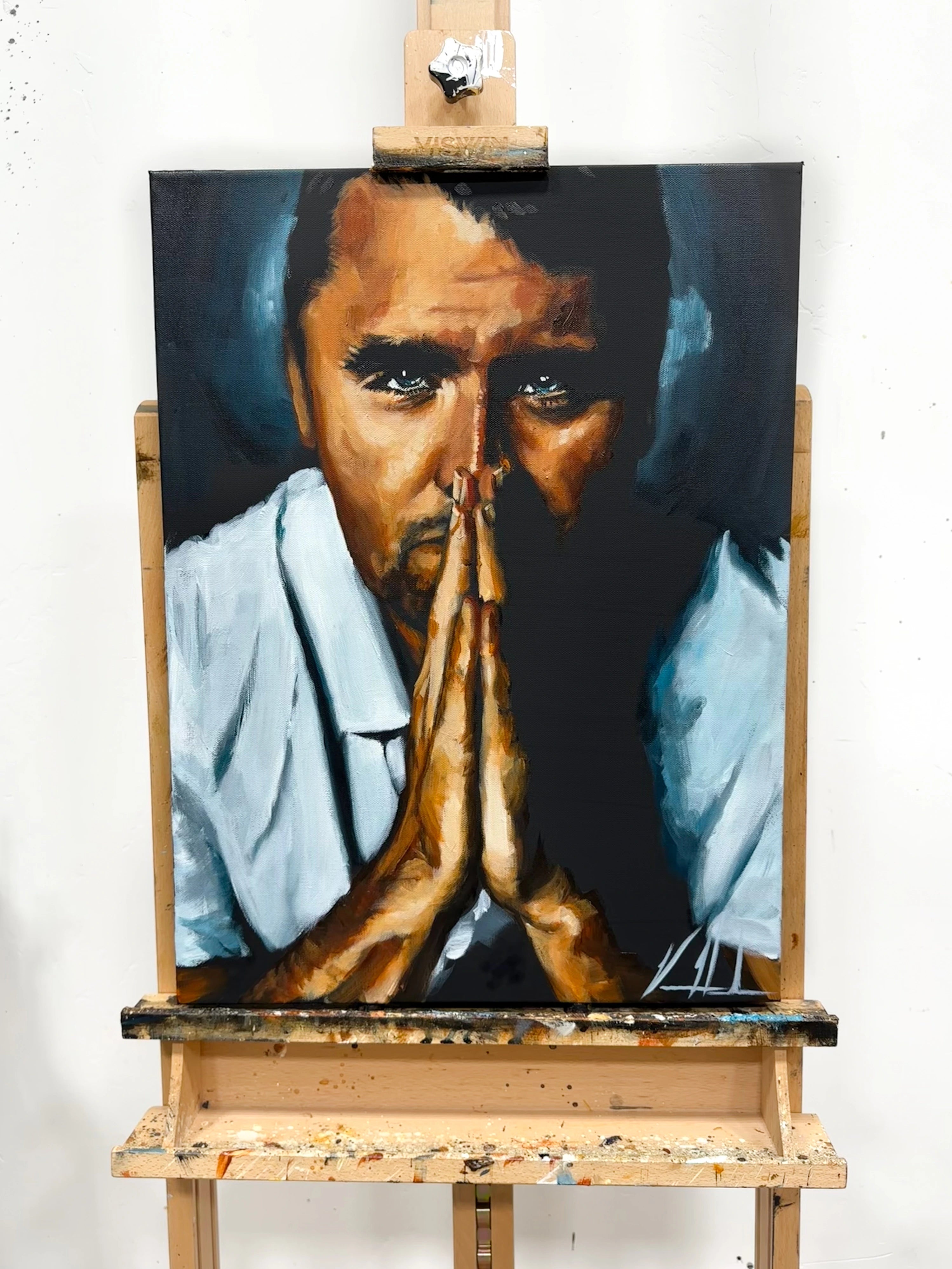 Charlie Kirk - A Heroe’s Tribute - 18”x24” Original Acrylic Painting - Celebration of Life Practice Painting #1