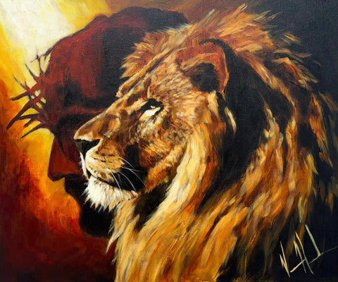 The Lion of Judah - 20”x24” Original Acrylic Painting
