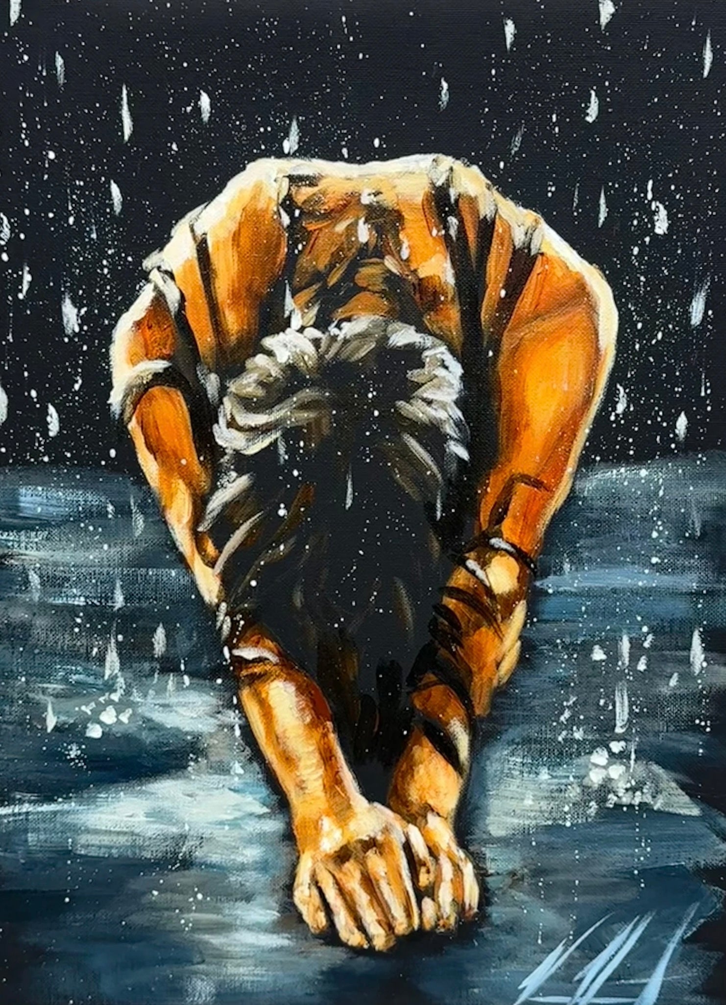 The Art of Surrender - 12”x16” Original Acrylic Painting