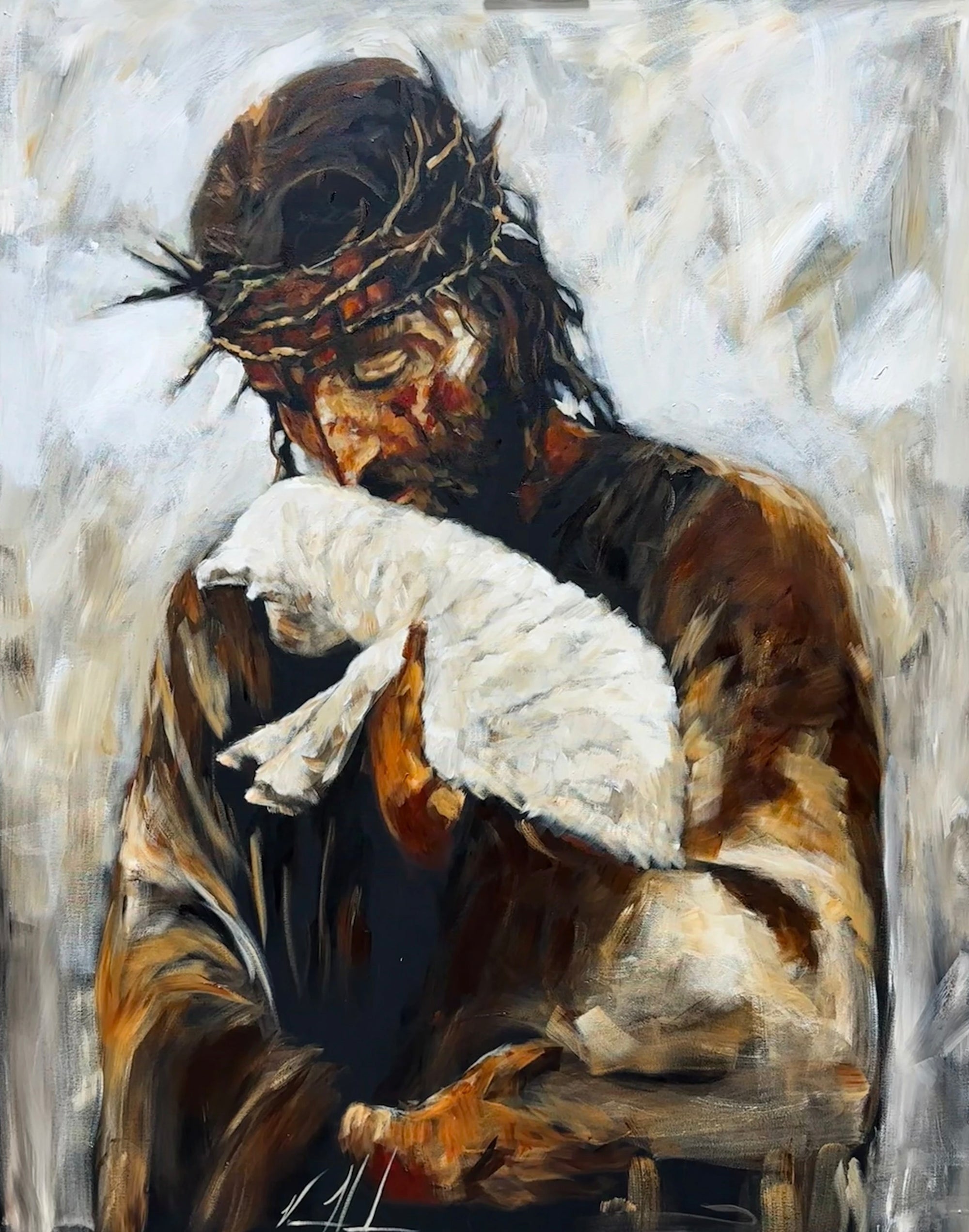 For the One Who Lost Its Way - 48”x60” Original Acrylic Painting Original Painting Vanessa Horabuena