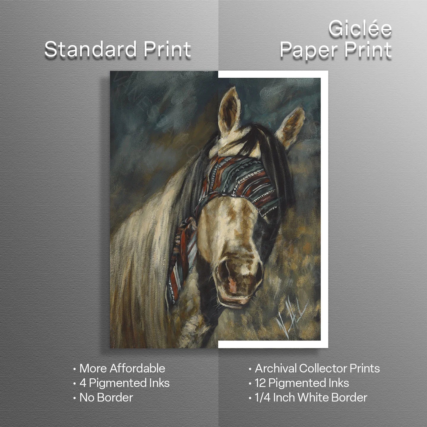 Blind Faith Horse Art Print Vanessa Horabuena