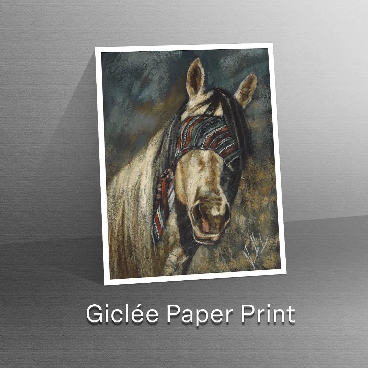 Blind Faith Horse Art Print Vanessa Horabuena