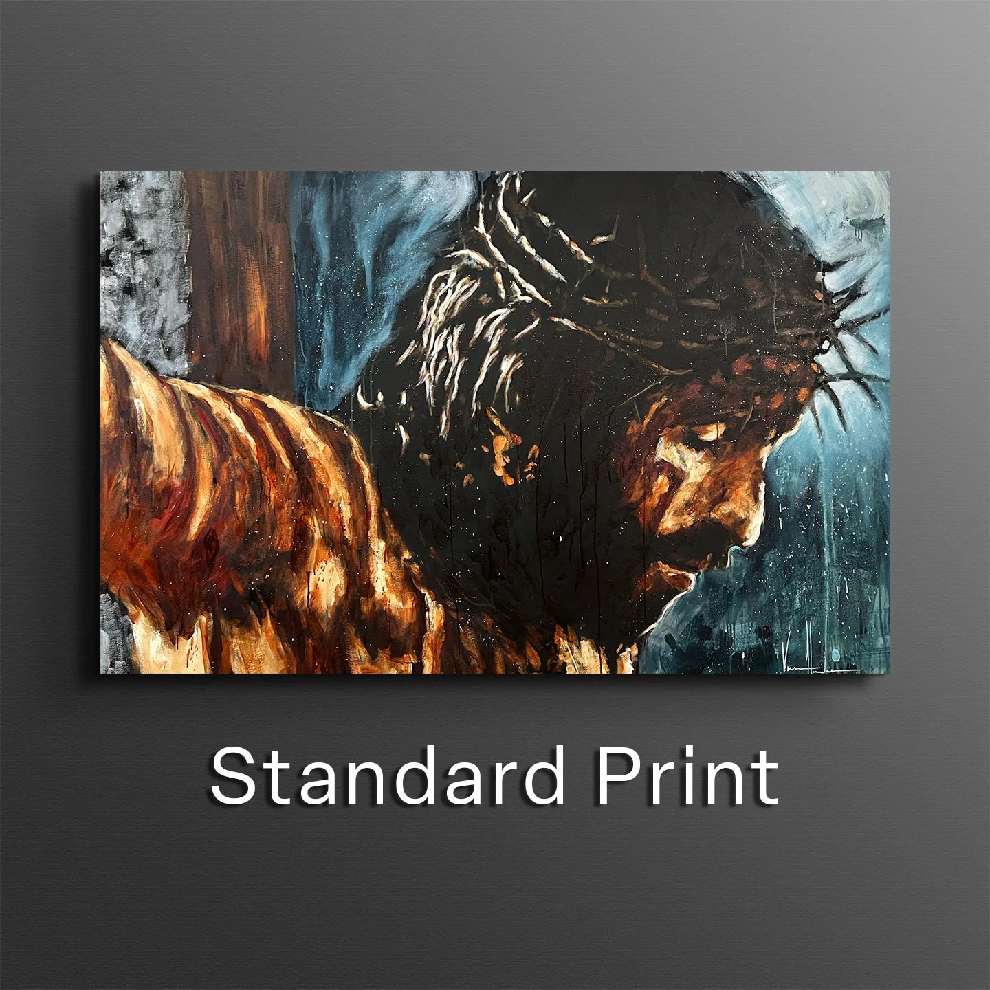 By His Wounds We are Healed Jesus Art Print Vanessa Horabuena