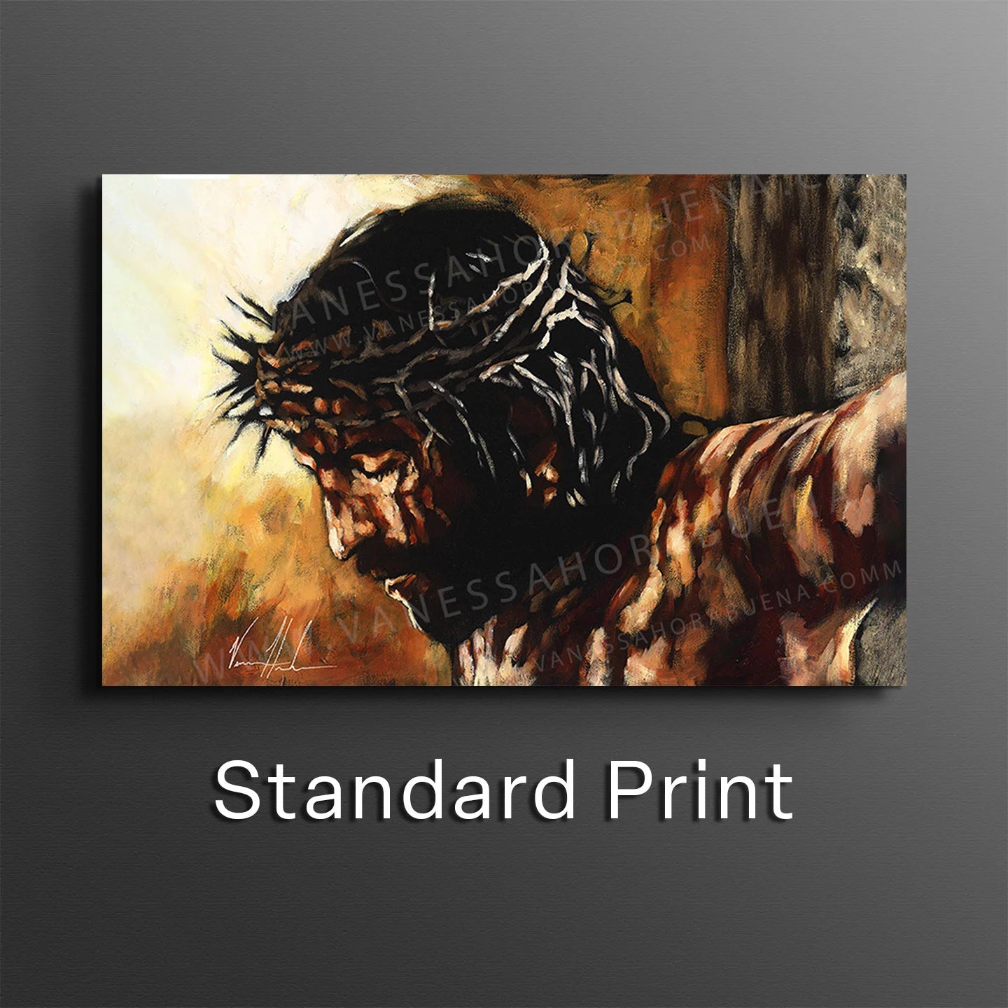 By His Wounds We Are Healed RE-DESIGNED! Jesus Art Print Vanessa Horabuena