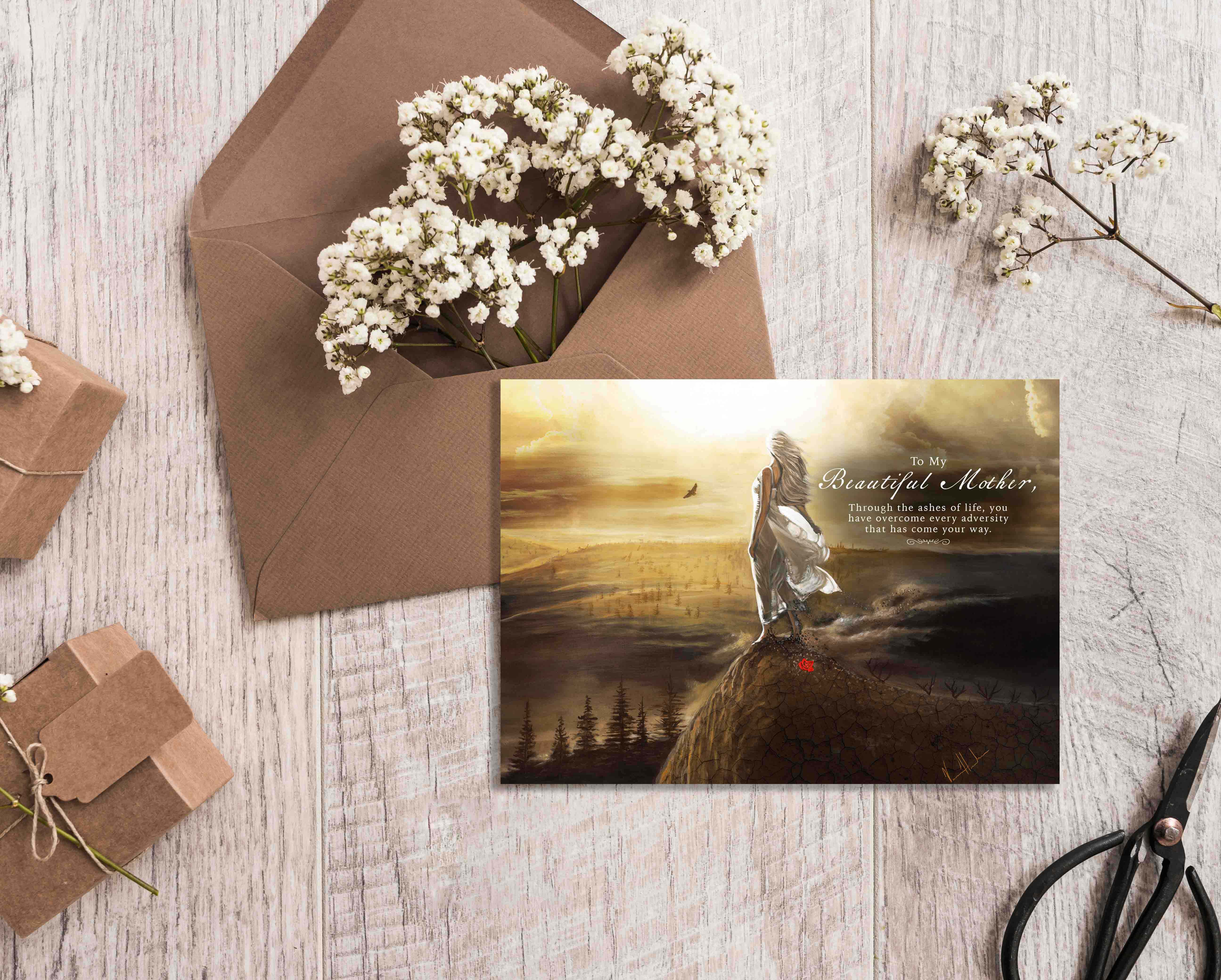 Mother's Day Greeting Card 'Beauty for Ashes' Vanessa Horabuena