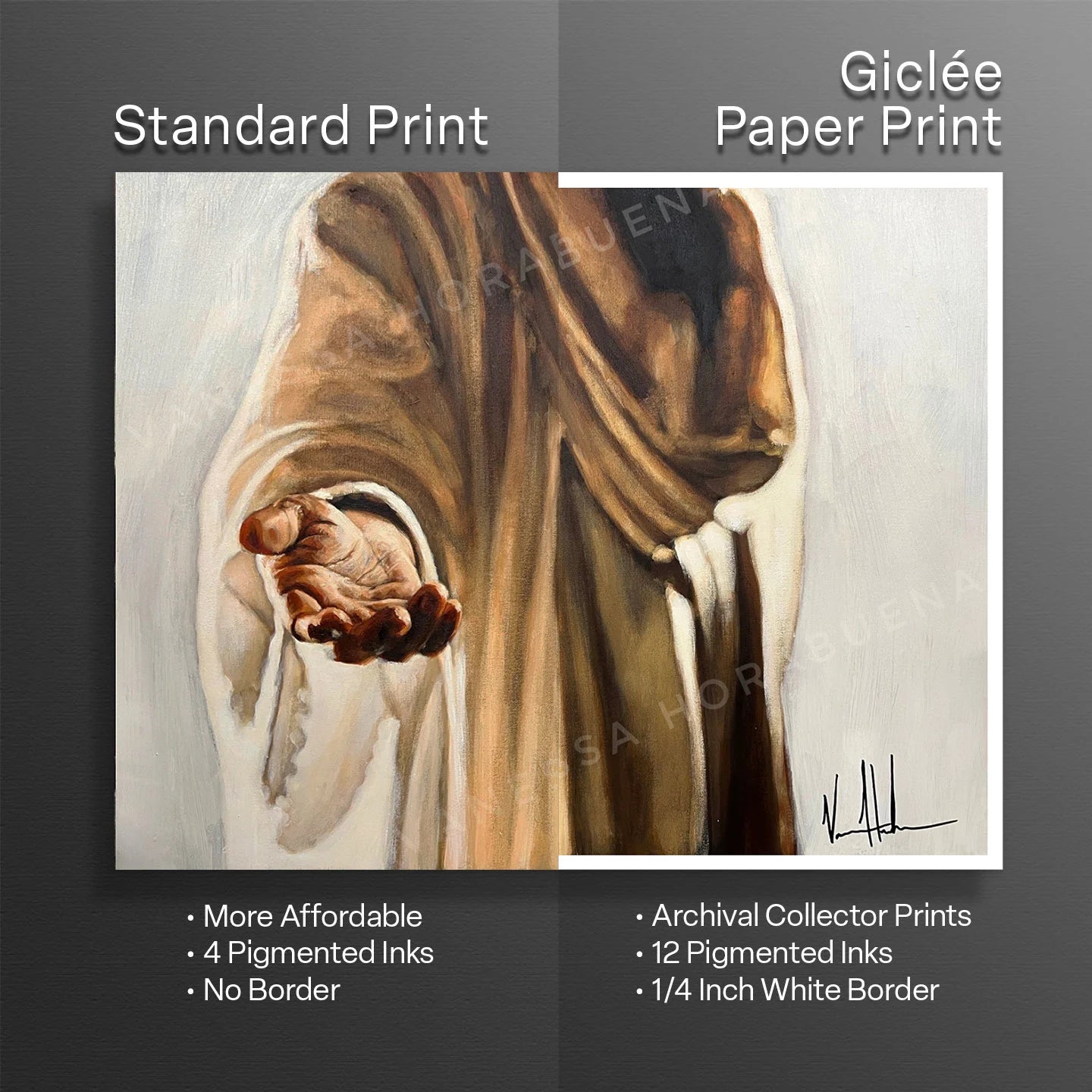 Beckoning Jesus Art Print Vanessa Horabuena