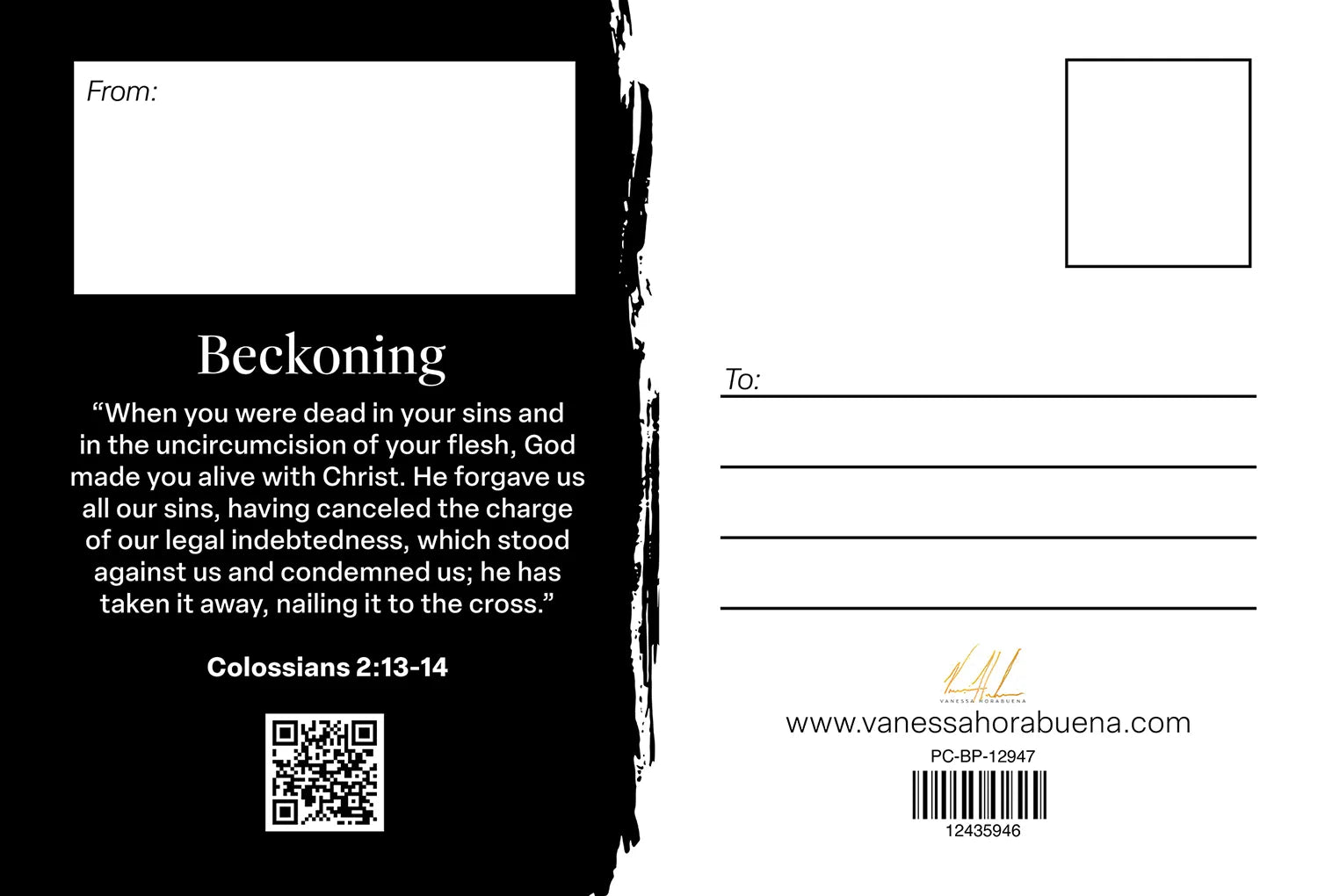 Beckoning - Postcard Lion Art Print, Jesus Art Print Vanessa Horabuena