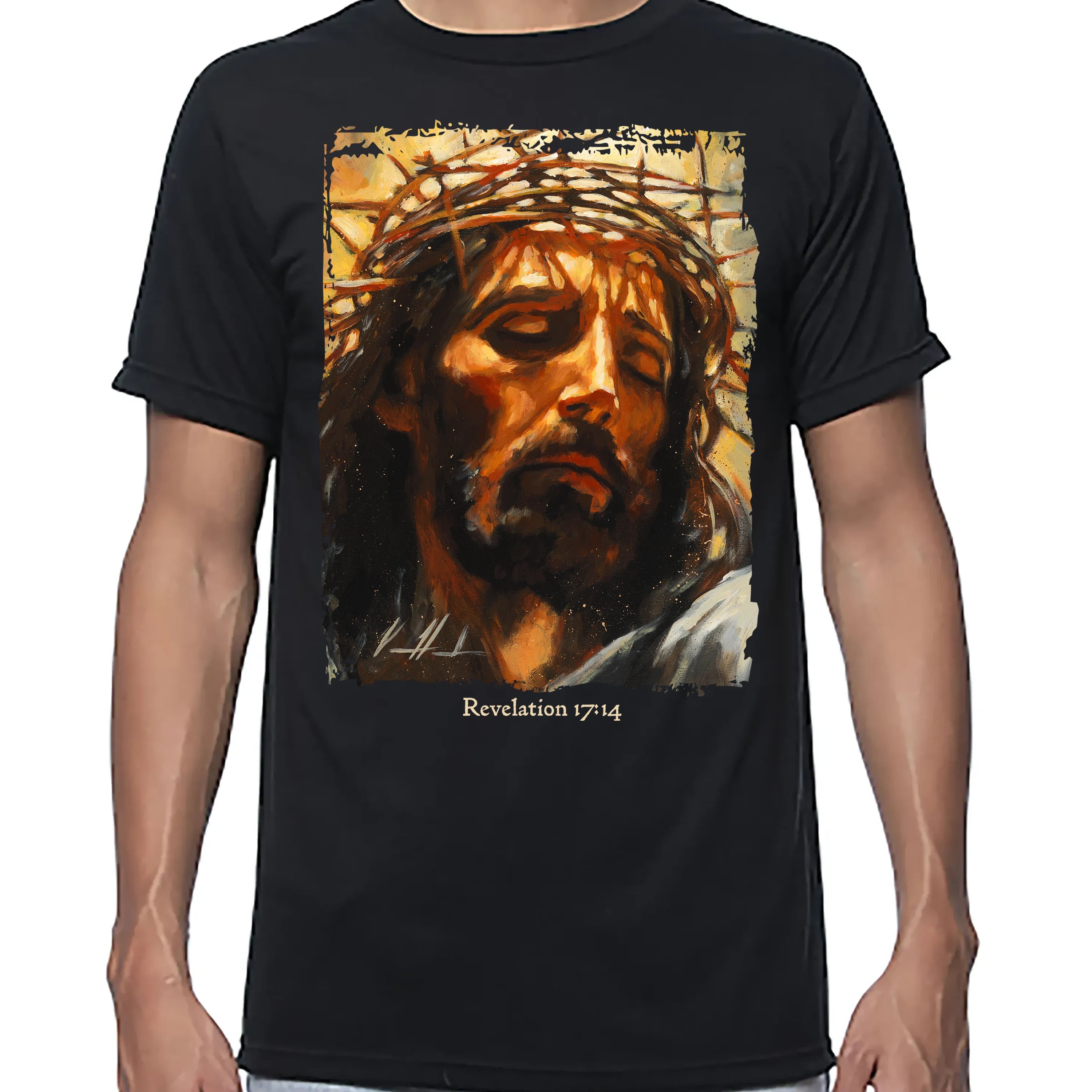 Christ Is King - Unisex T (Premium Organic Fabric) Vanessa Horabuena Bamboo Black Small