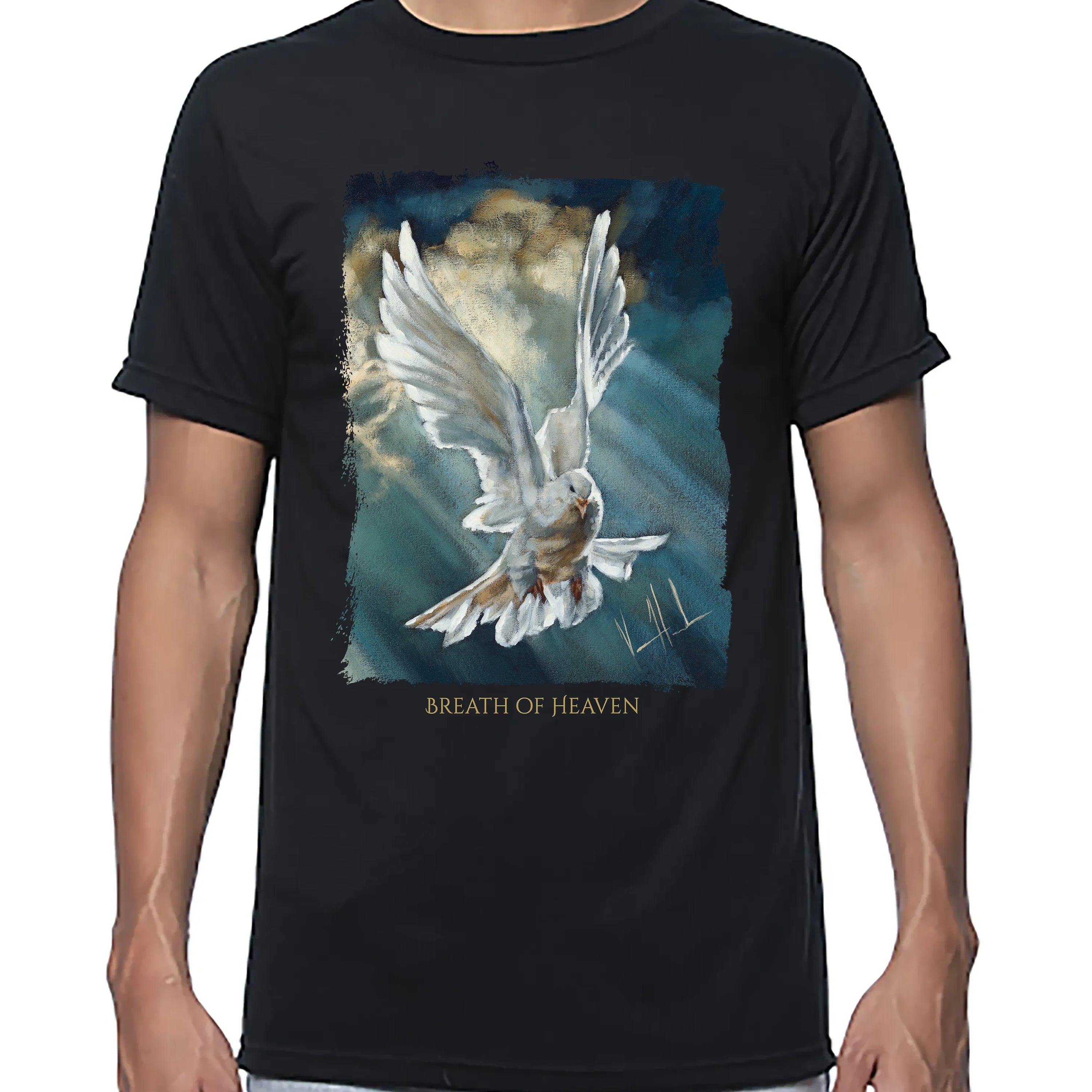 Breath of Heaven - Unisex T (Premium Organic Fabric) Vanessa Horabuena Bamboo Black Small