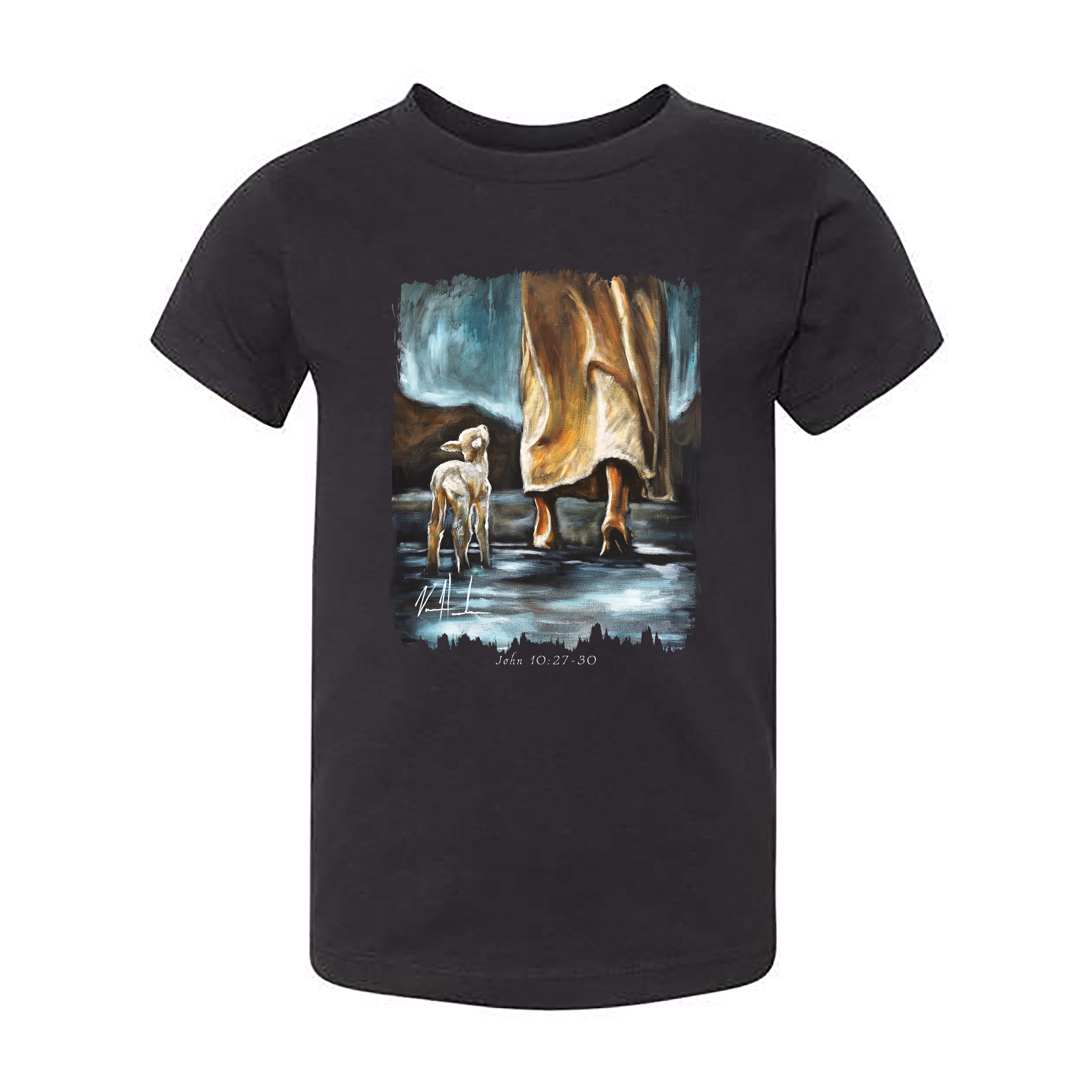 My Sheep Listen To My Voice - Kids T (Organic Cotton) Organic Cotton Vanessa Horabuena Toddler Black 2T