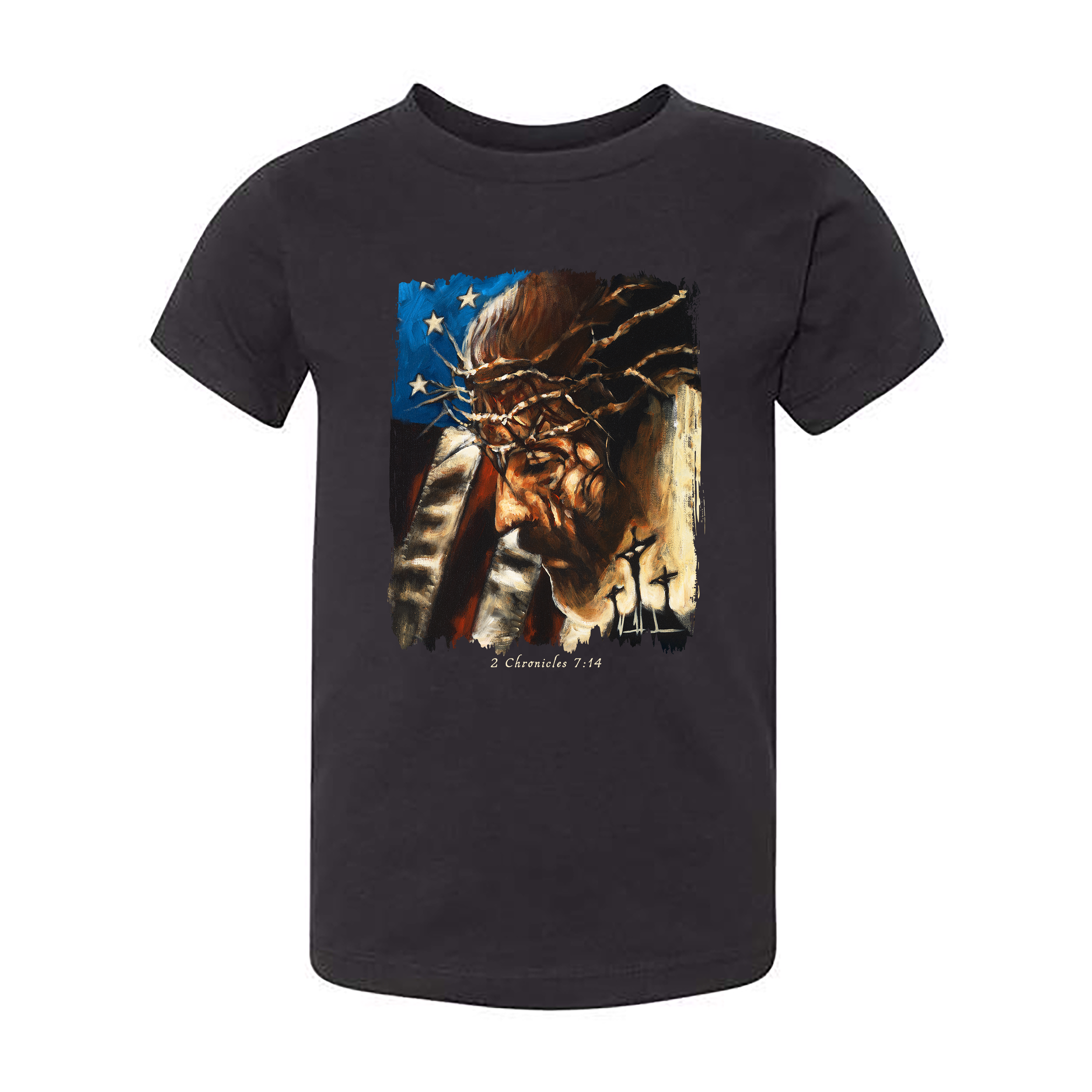 One Nation Under God - Kids T (Organic Cotton) Organic Cotton Vanessa Horabuena Toddler Black 2T
