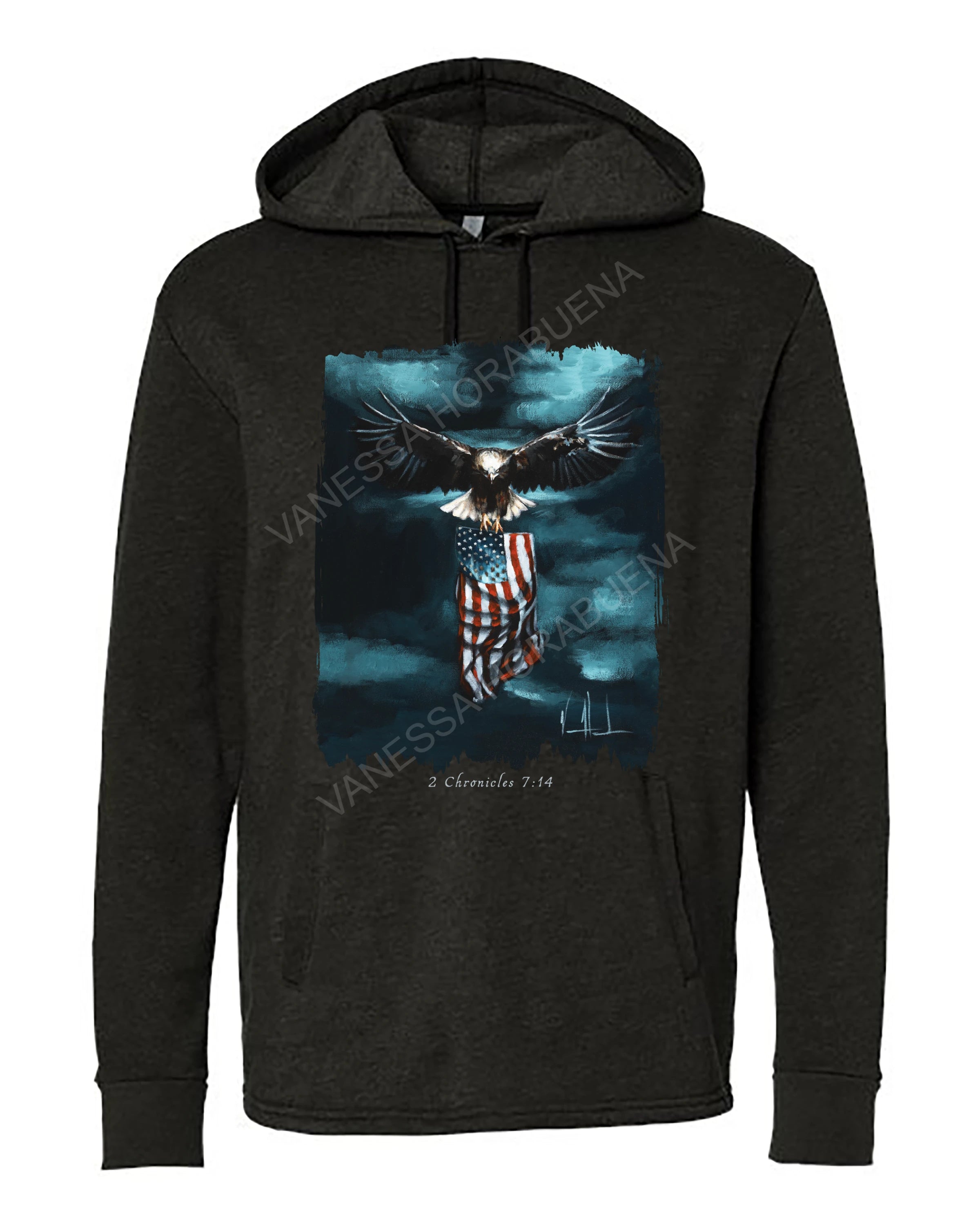 Revive Our Nation - Unisex Hoodie Vanessa Horabuena Black Small