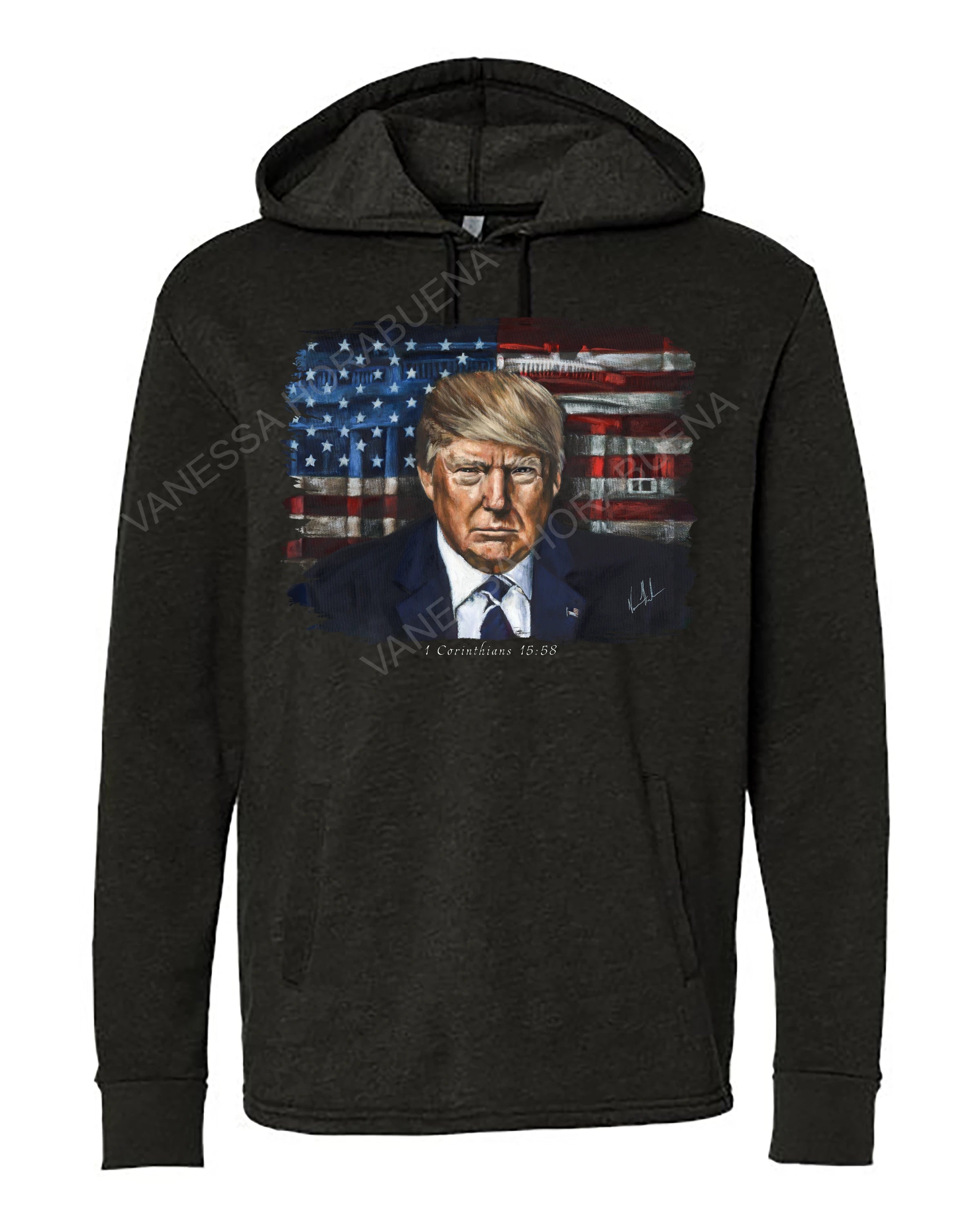 Commander in Chief - Unisex Hoodie Vanessa Horabuena Black Small