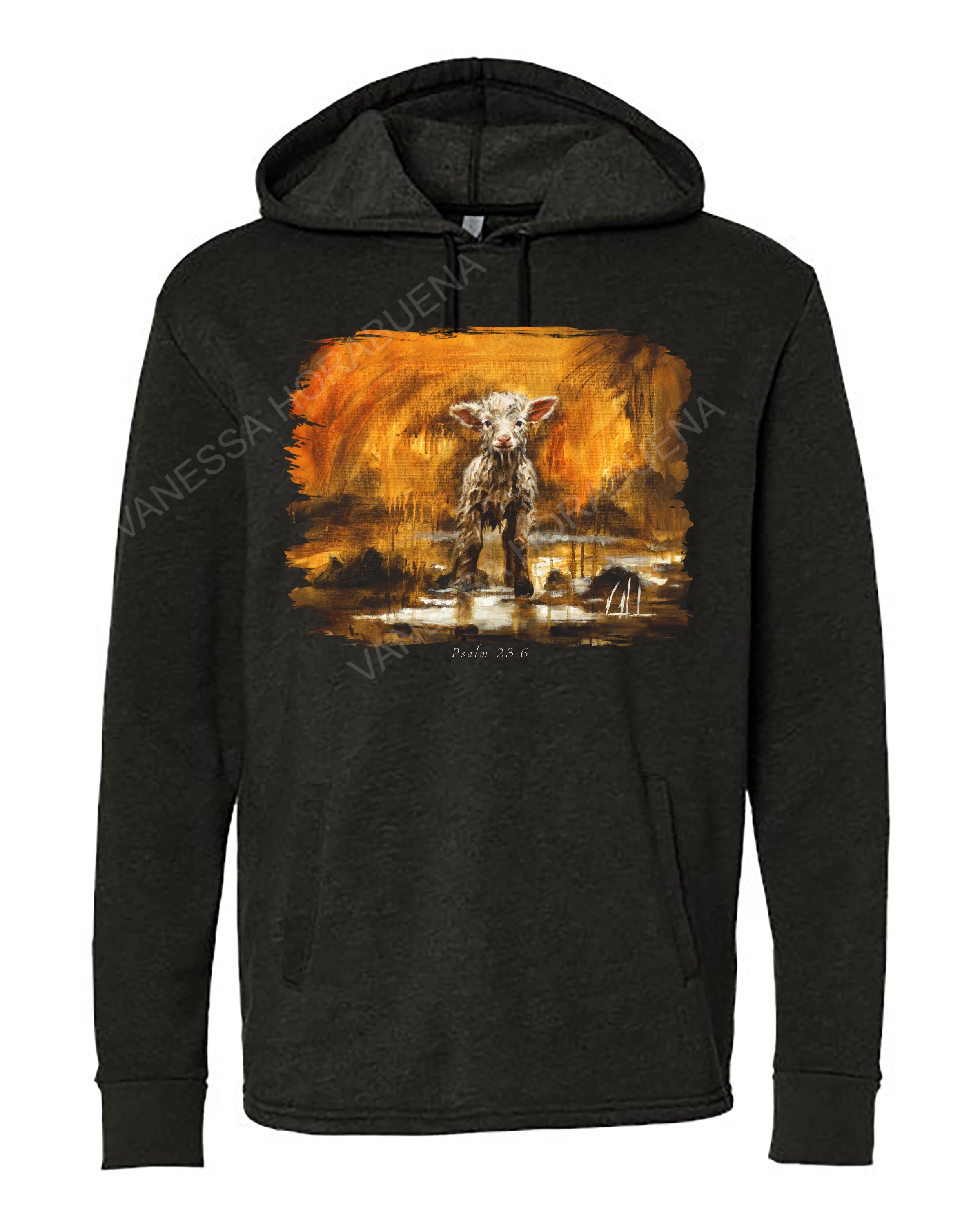 Your Love Never Fails - Unisex Hoodie Vanessa Horabuena Black Small